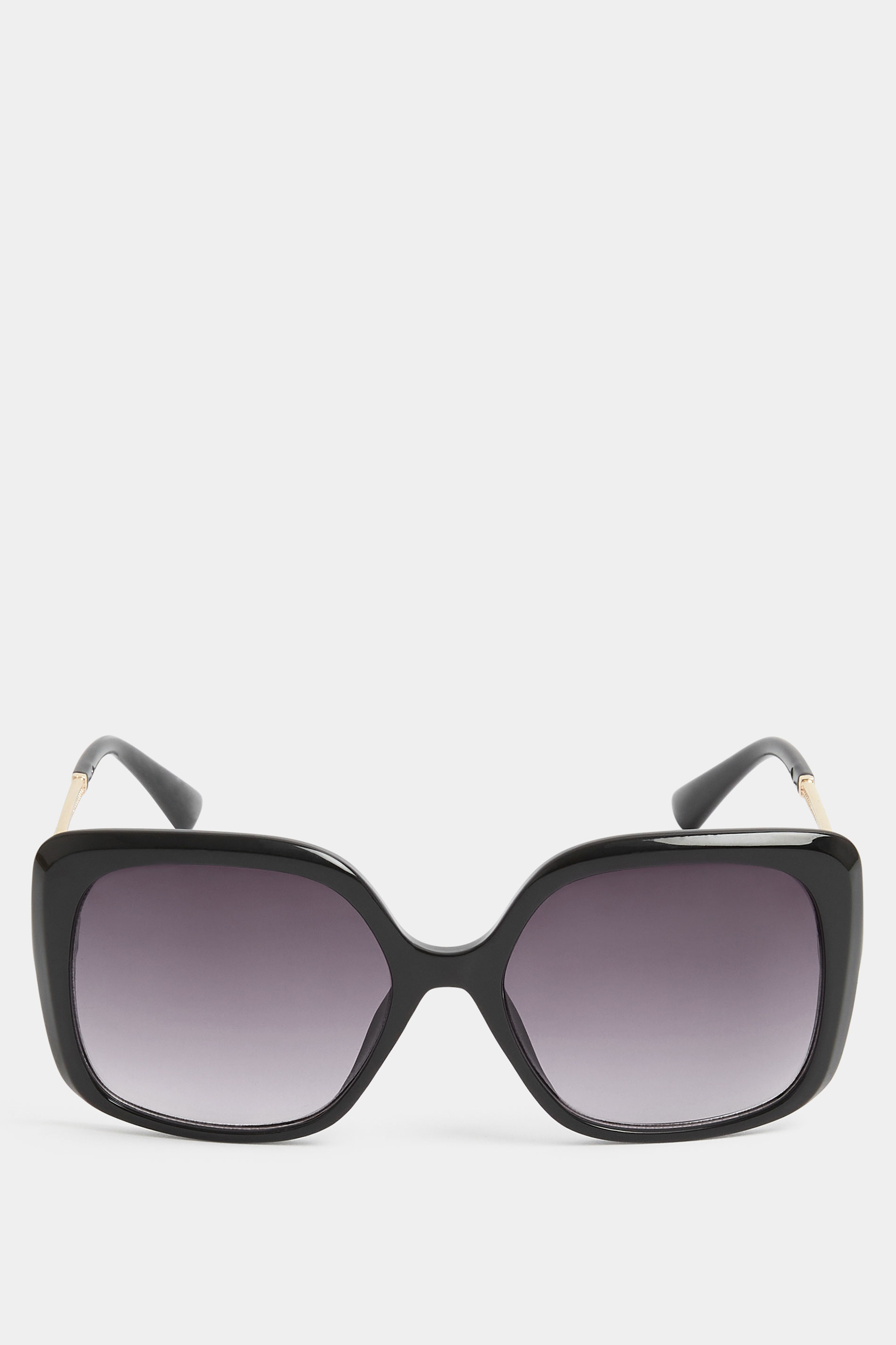 Black Square Oversized Sunglasses | Yours Clothing 3