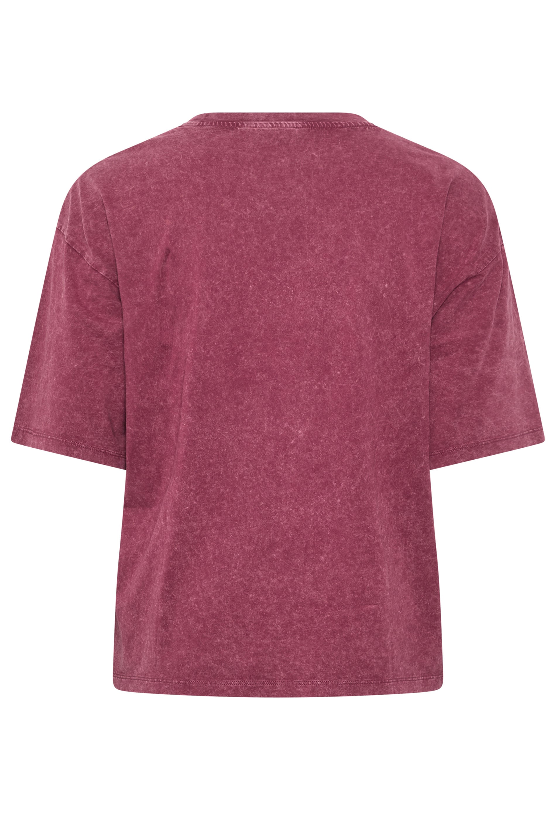 LIMITED COLLECTION Plus Size Red Acid Wash Seam Detail Top | Yours Clothing 6
