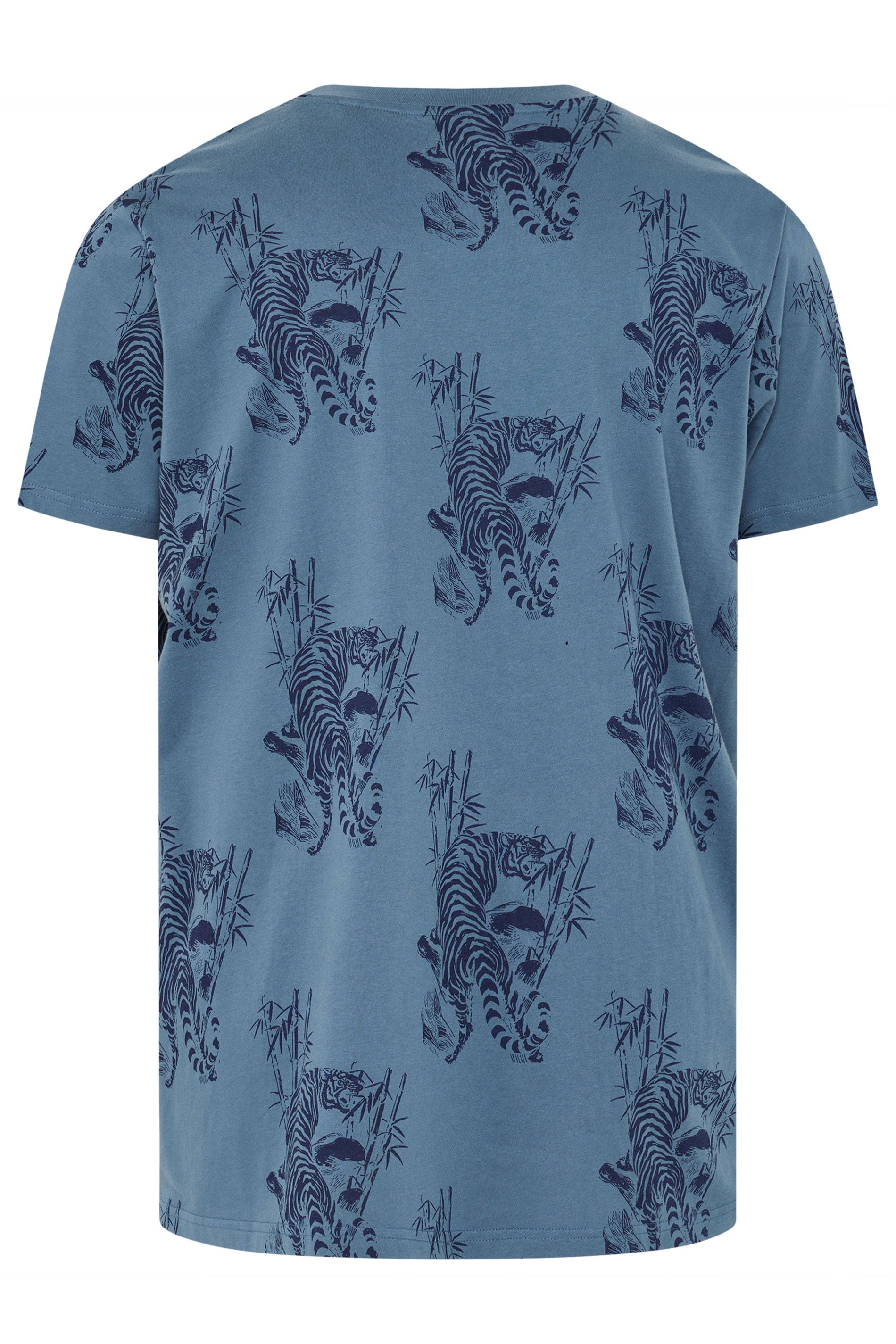 BadRhino Big & Tall Light Blue Tiger Graphic T-Shirt | BadRhino 7