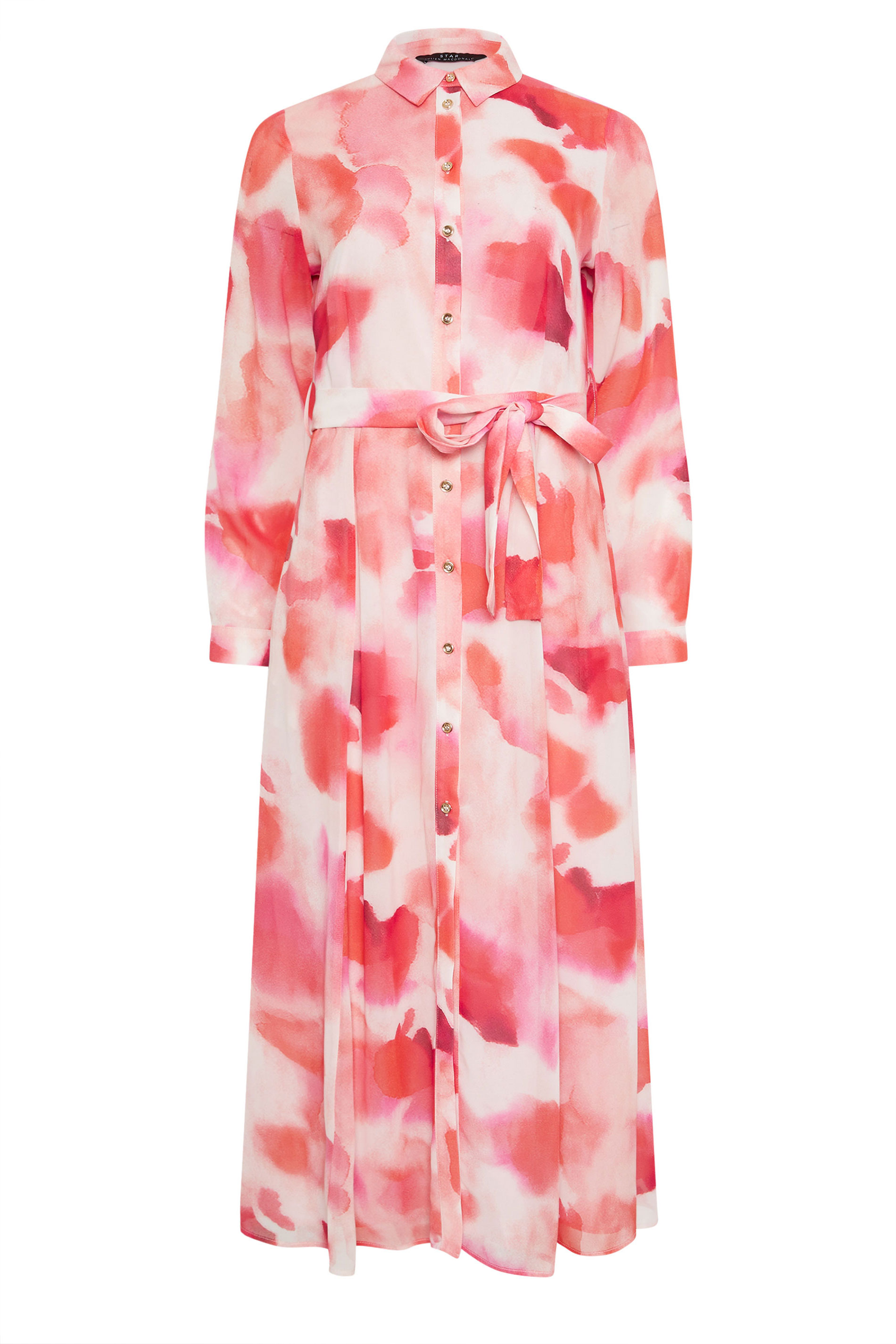 STAR Pink Printed Shirt Dress | StarByJM 5
