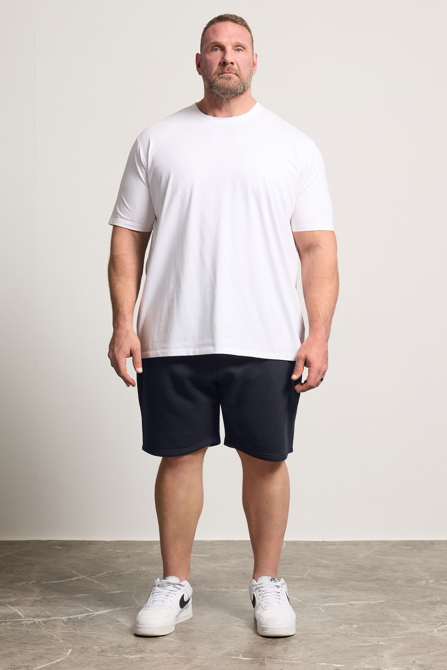 BadRhino Big & Tall Navy Blue Jogger Shorts | BadRhino 1