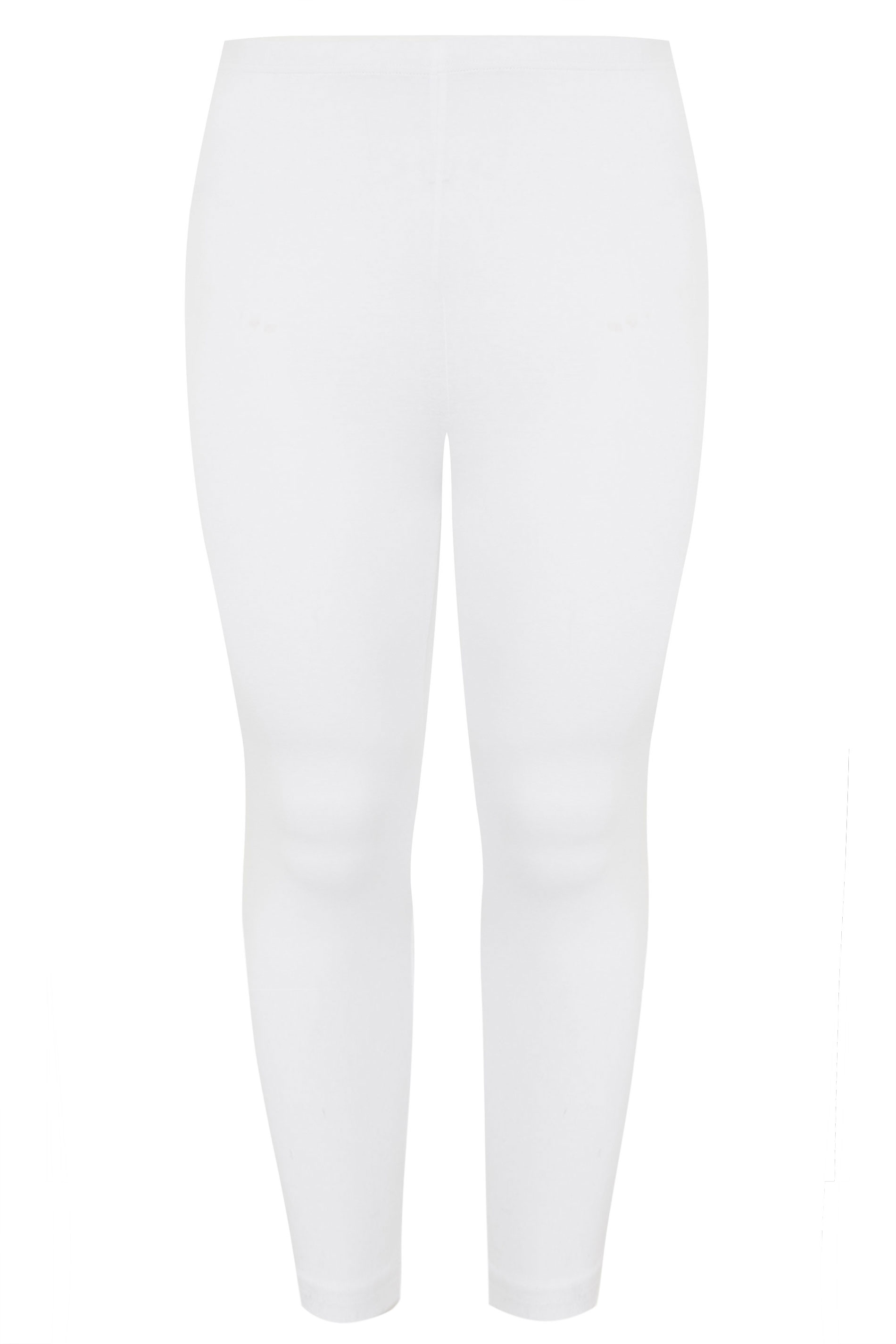 Plus SIze YOURS FOR GOOD White Organic Cotton Leggings | Yours Clothing 3