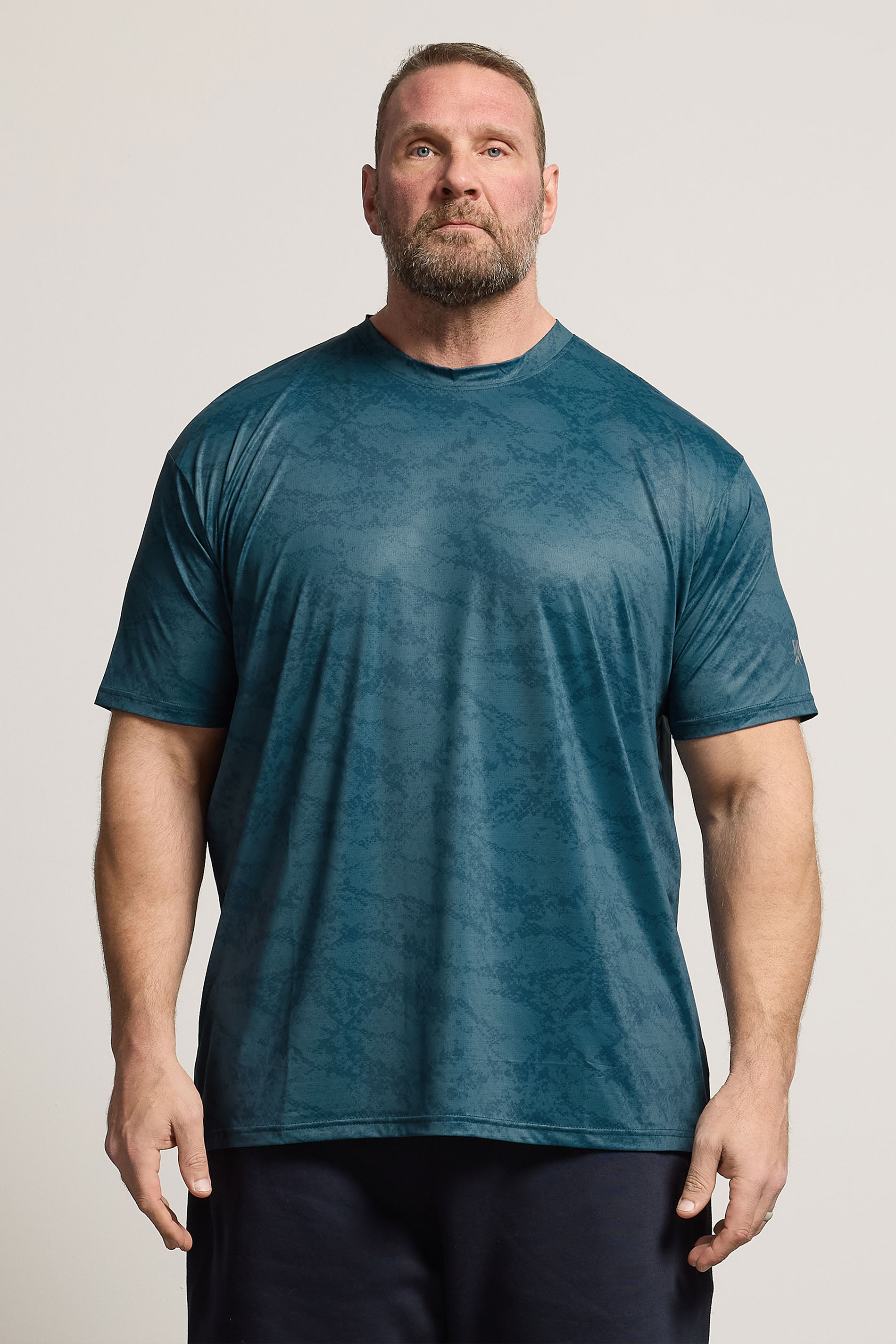 KAM Big & Tall Blue Active T-Shirt | BadRhino 3