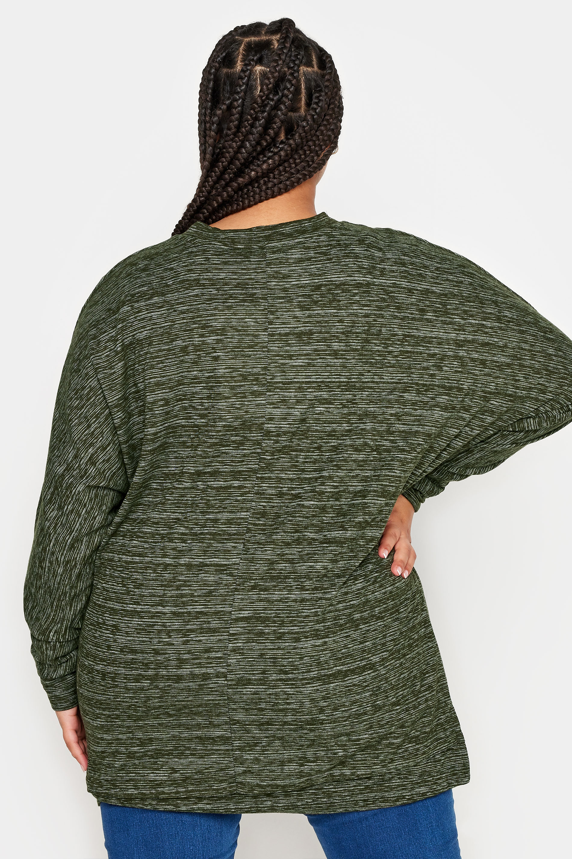 YOURS LUXURY Plus Size Grey Soft Touch Jumper | Yours Clothing 3