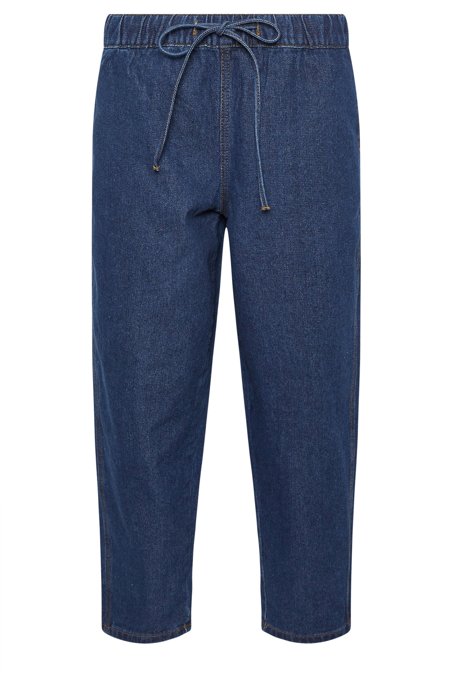 PixieGirl Petite Women's Dark Blue Pull On Barrel Jeans | PixieGirl 7