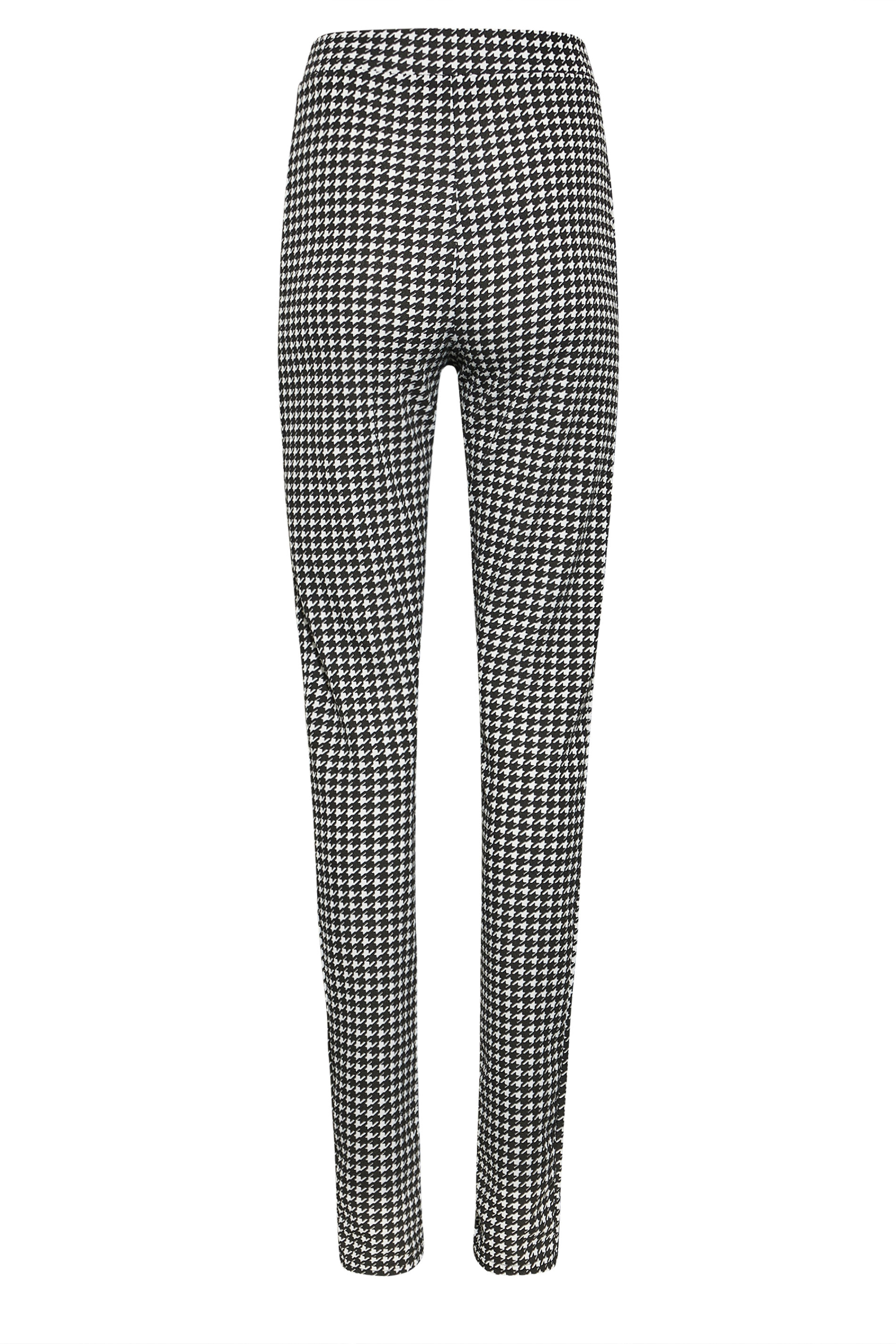 LTS Tall Black Dogtooth Check Trousers | Long Tall Sally