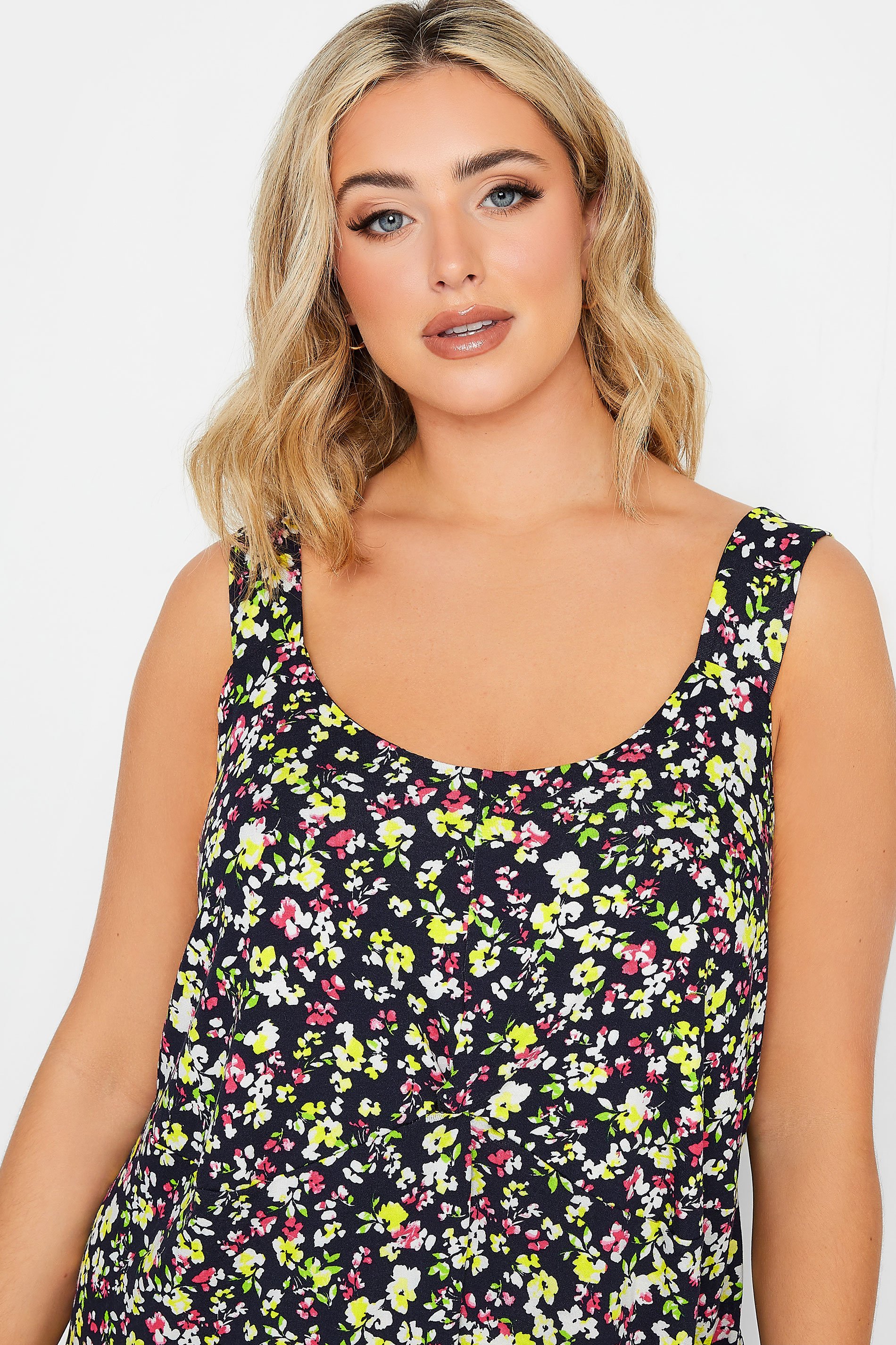 yours-curve-plus-size-navy-floral-print-vest-top-yours-clothing