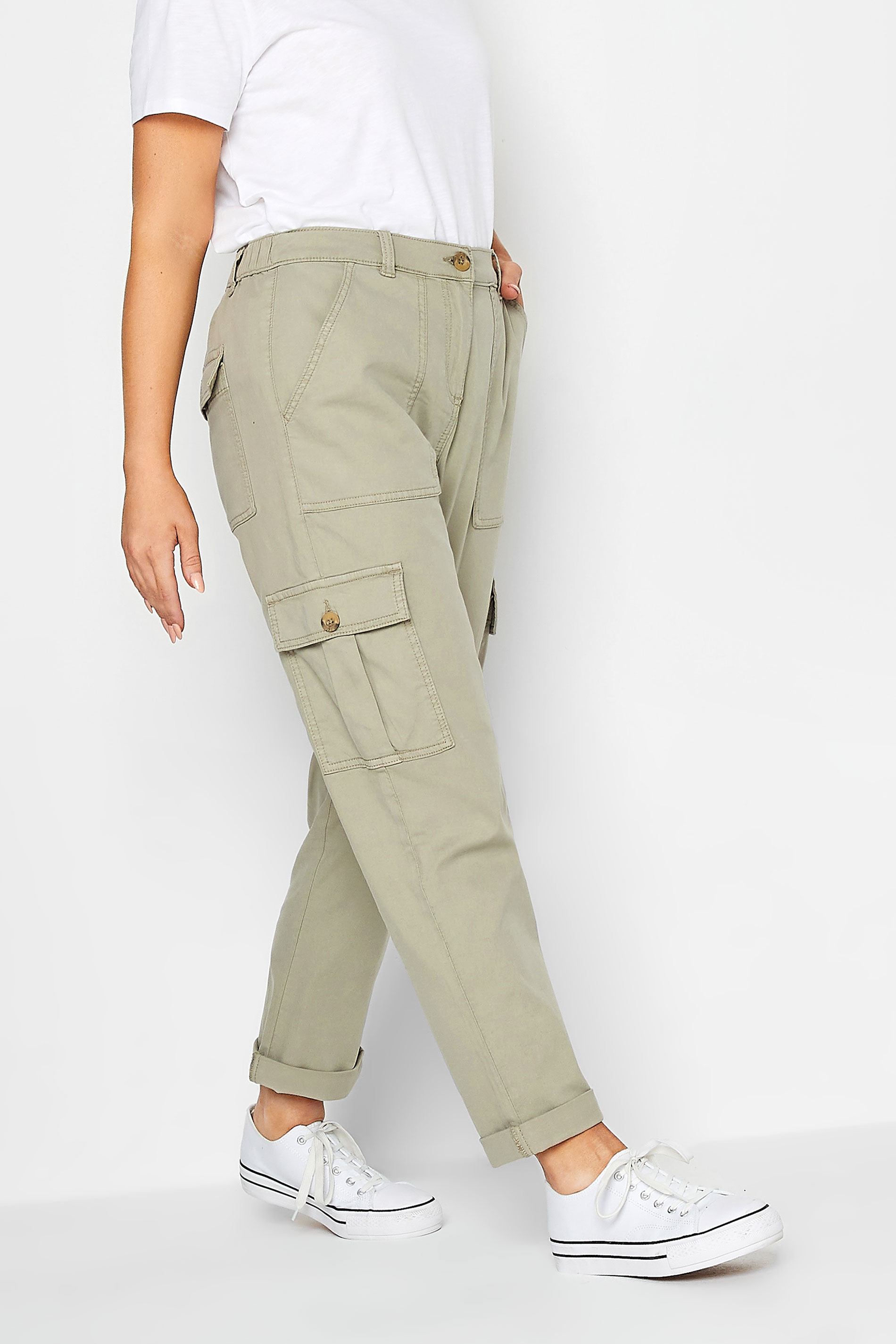 Red Chief Olive Relaxed Fit Cargo Trousers