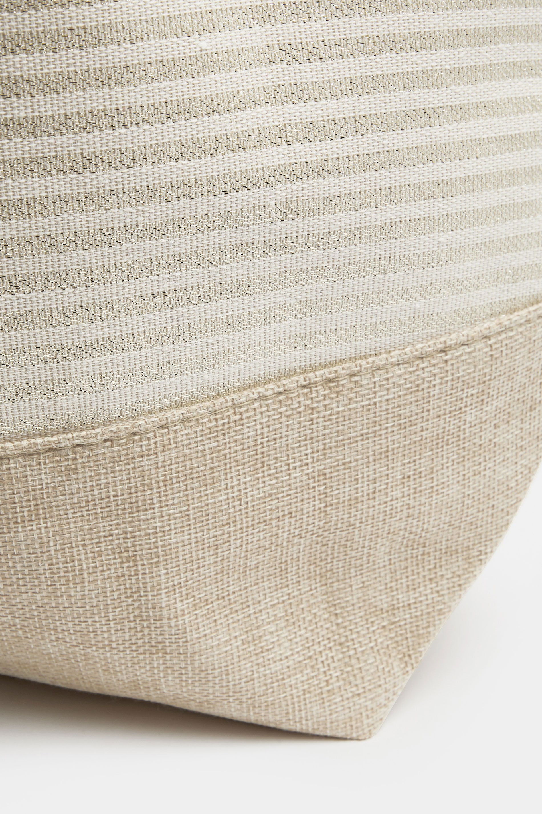 Brown & Gold Striped Rope Tote Bag | Yours Clothing 5