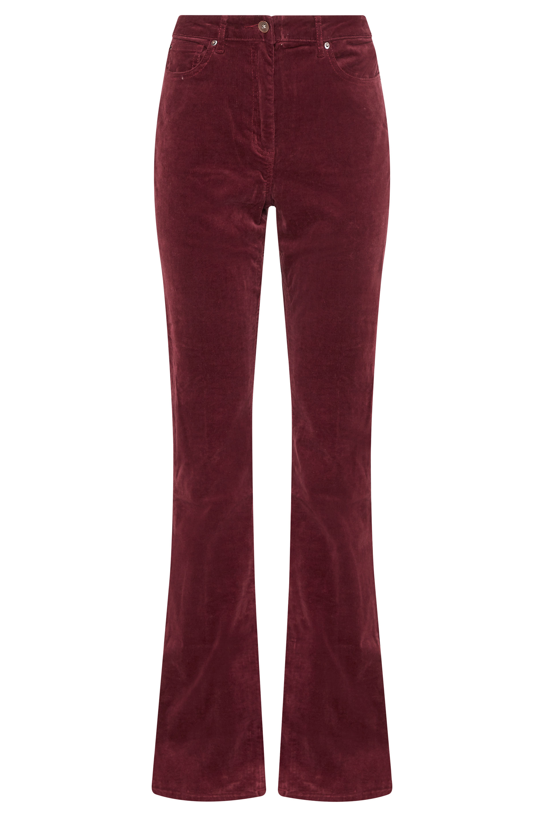 burgundy-cord-bootcut-trousers-long-tall-sally