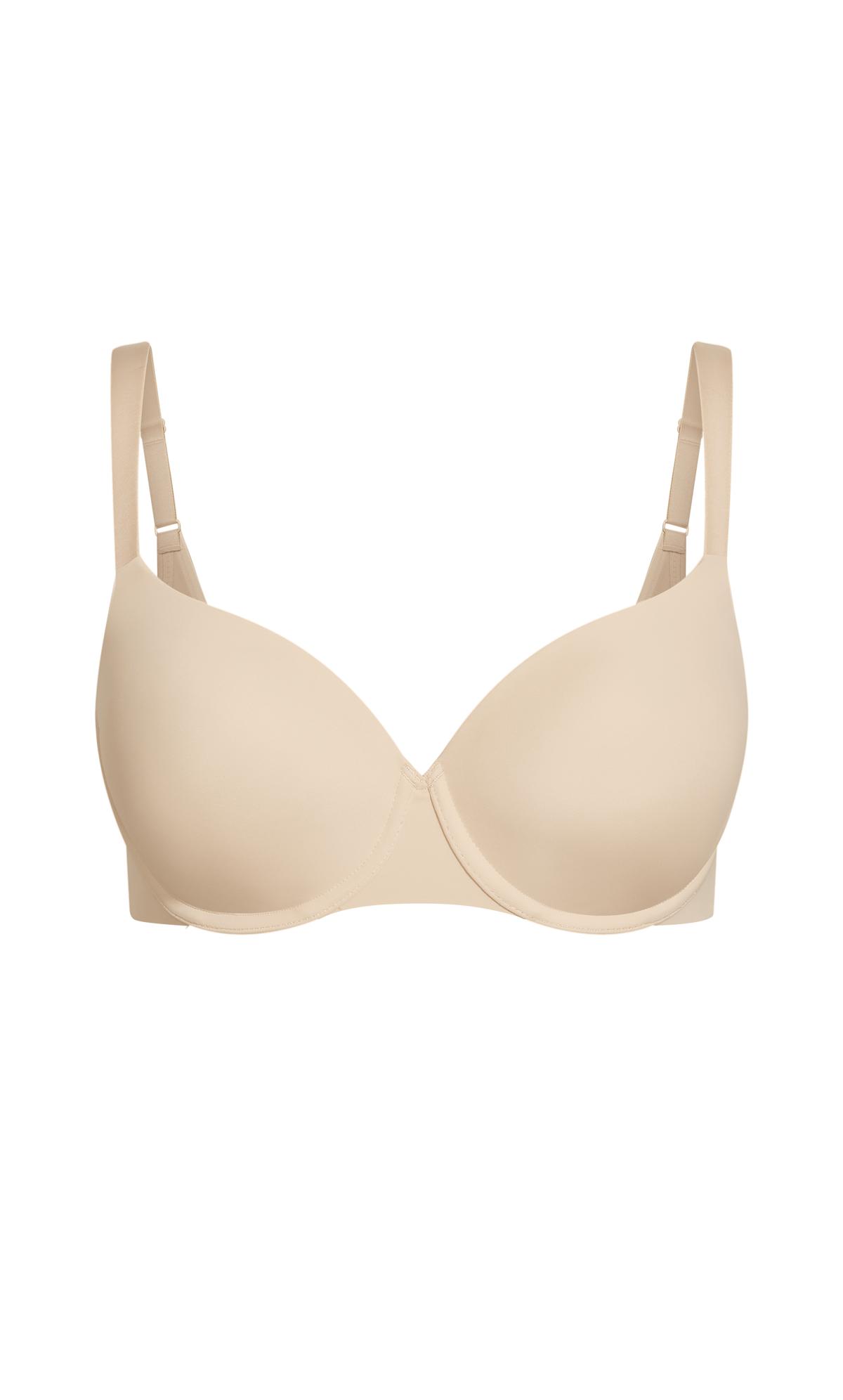 Hips and Curves Latte Brown T-Shirt Bra 3