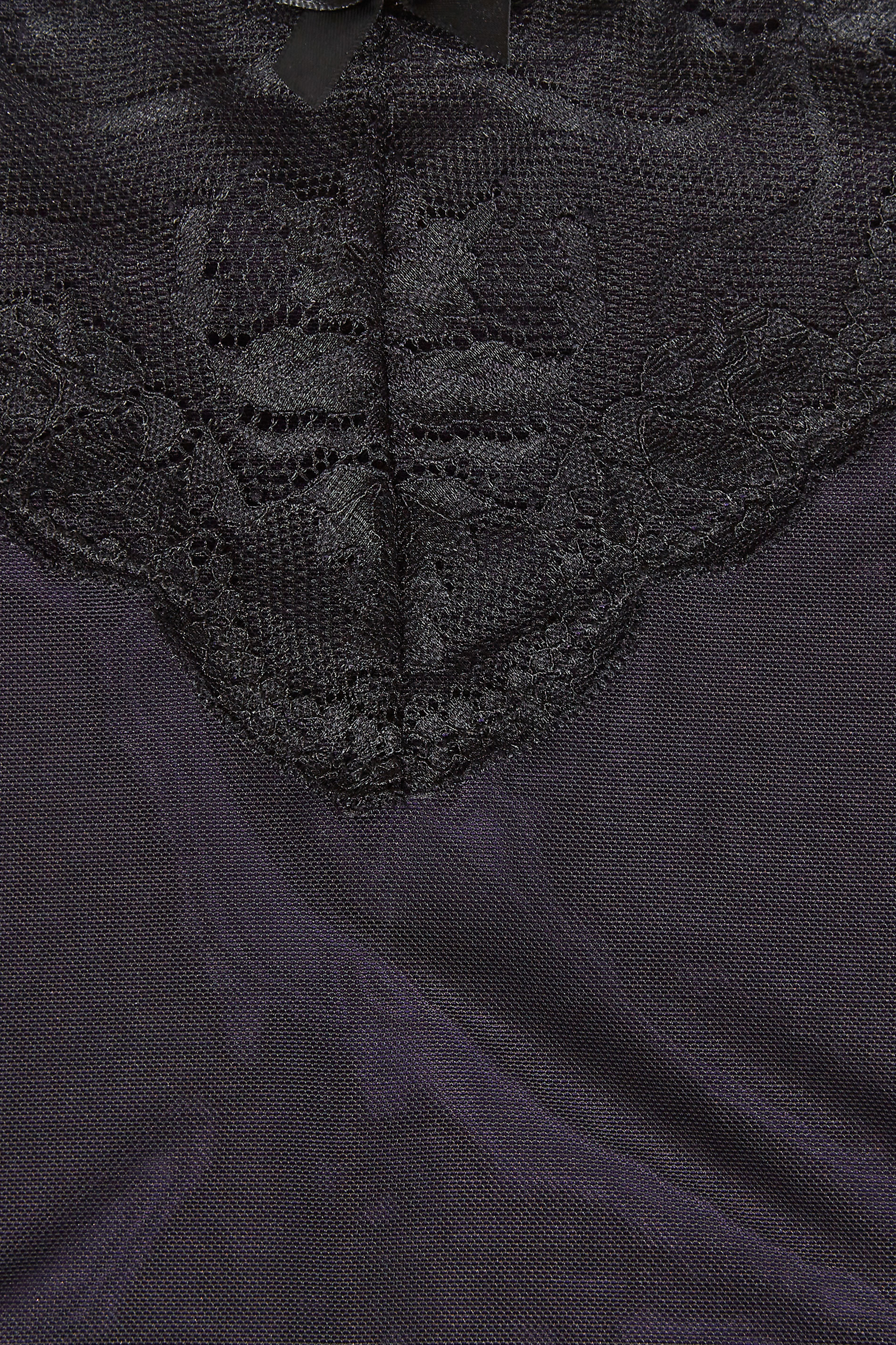 Grande taille  Lingerie Grande taille  Culottes et slips | Culotte Taille Haute Violette Dentelle - XX94500
