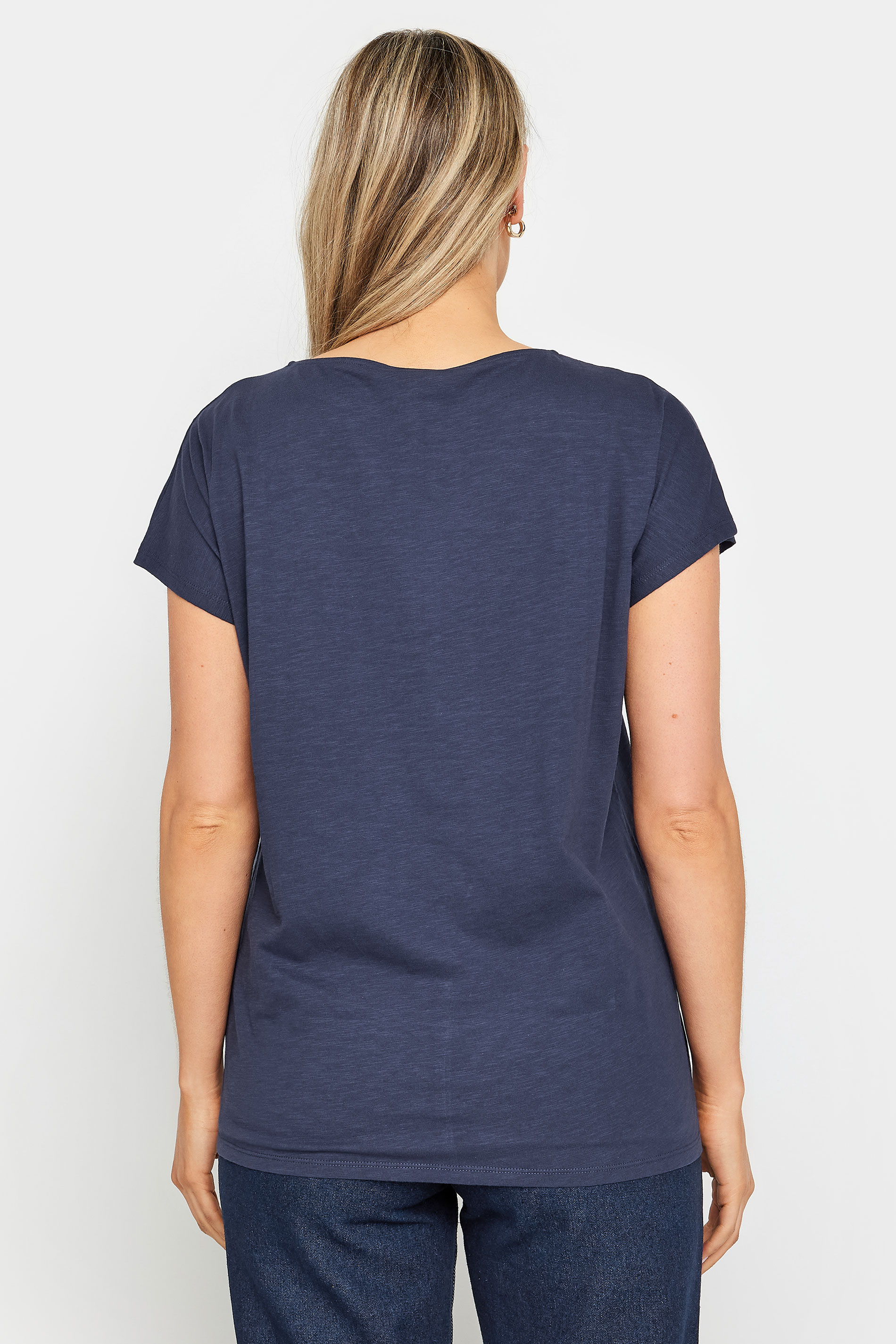 LTS Tall Womens Dark Blue Short Sleeve T-Shirt | Long Tall Sally 3