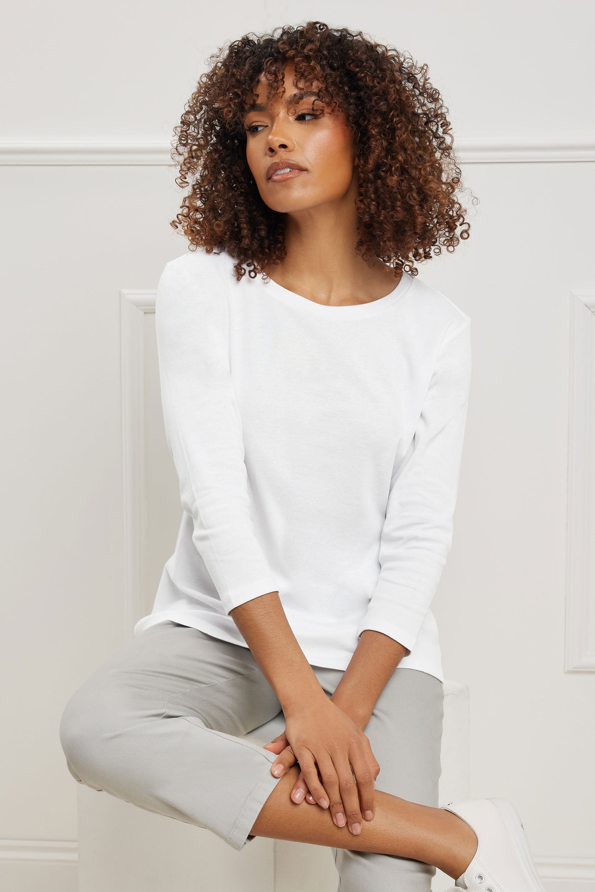 M&Co White Cotton Top | M&Co 3