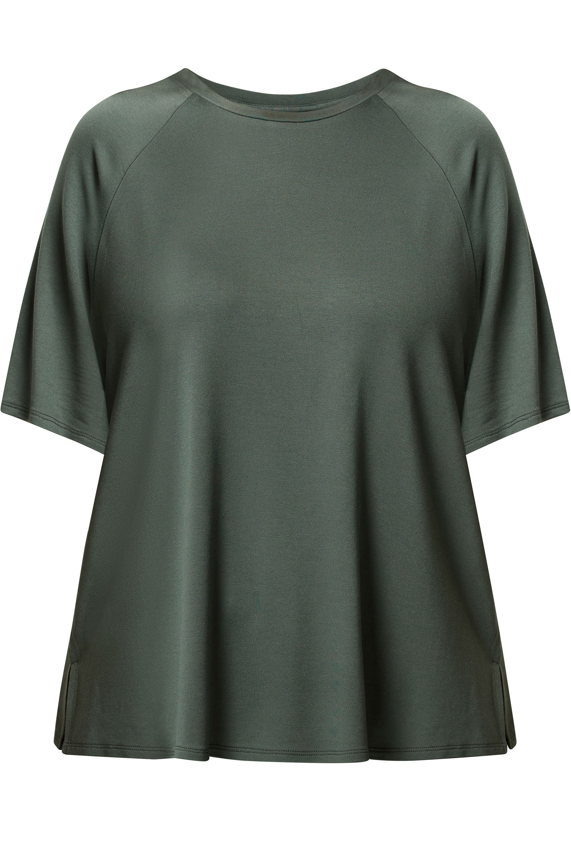 YOURS Plus Size Sage Green Soft Touch T-Shirt | Yours Clothing 5