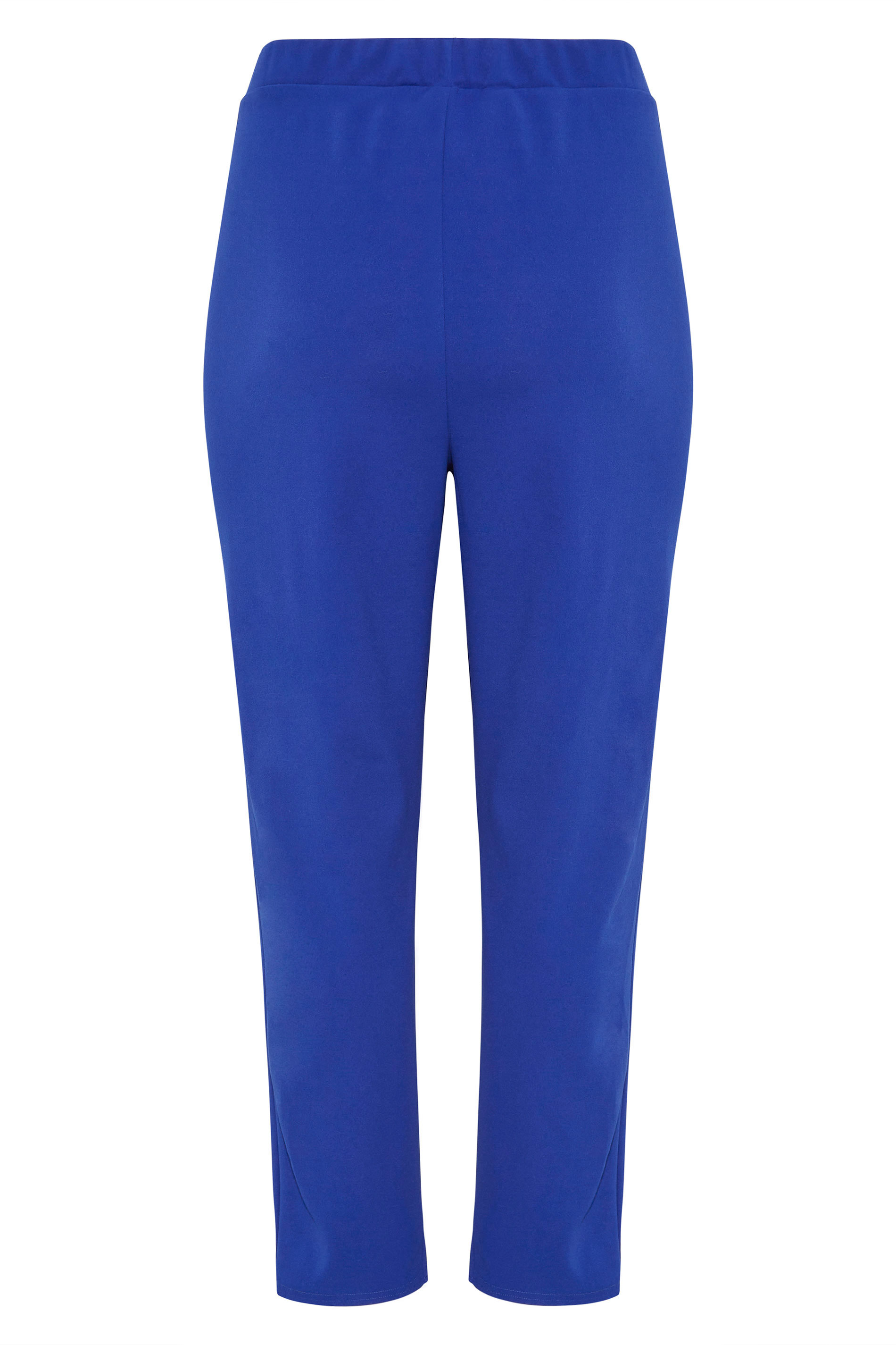 Tapered linenblend trousers  Bright blue  Ladies  HM IN