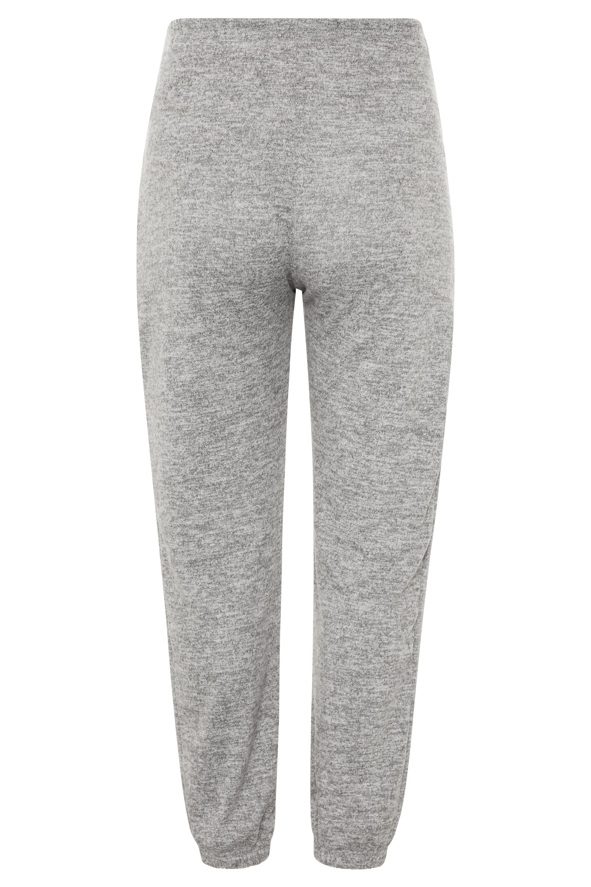 BUMP IT UP MATERNITY Grey Marl Brushed Lounge Pants | Yours Clothing