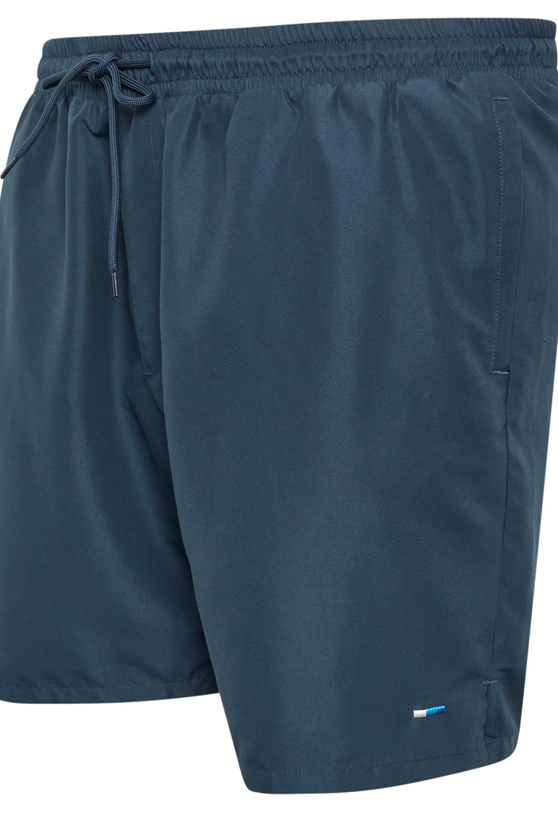 BadRhino Big & Tall Navy Blue Plain Swim Shorts | BadRhino 7