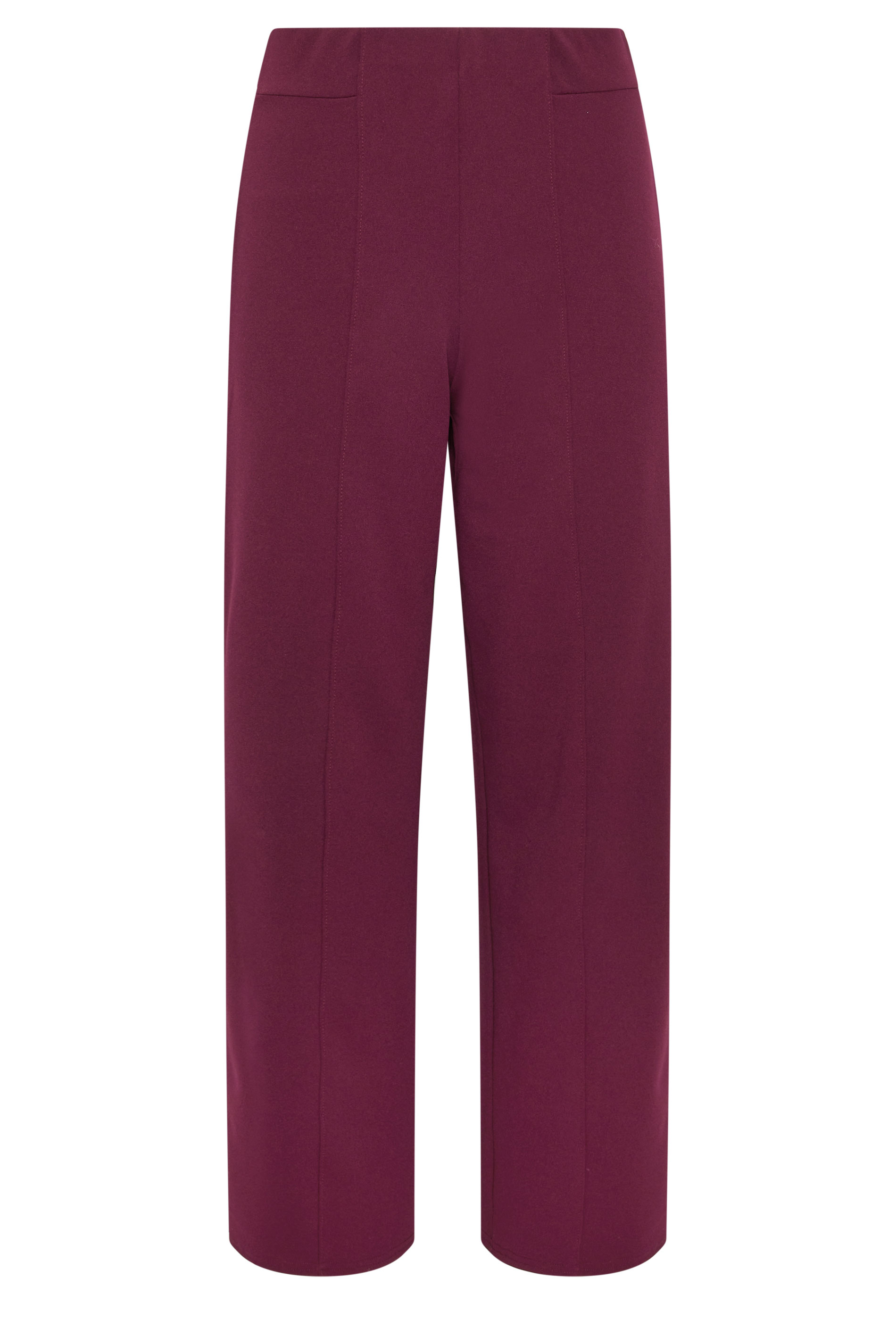 STAR Burgundy Red Wide Leg Trousers  | StarByJM 5