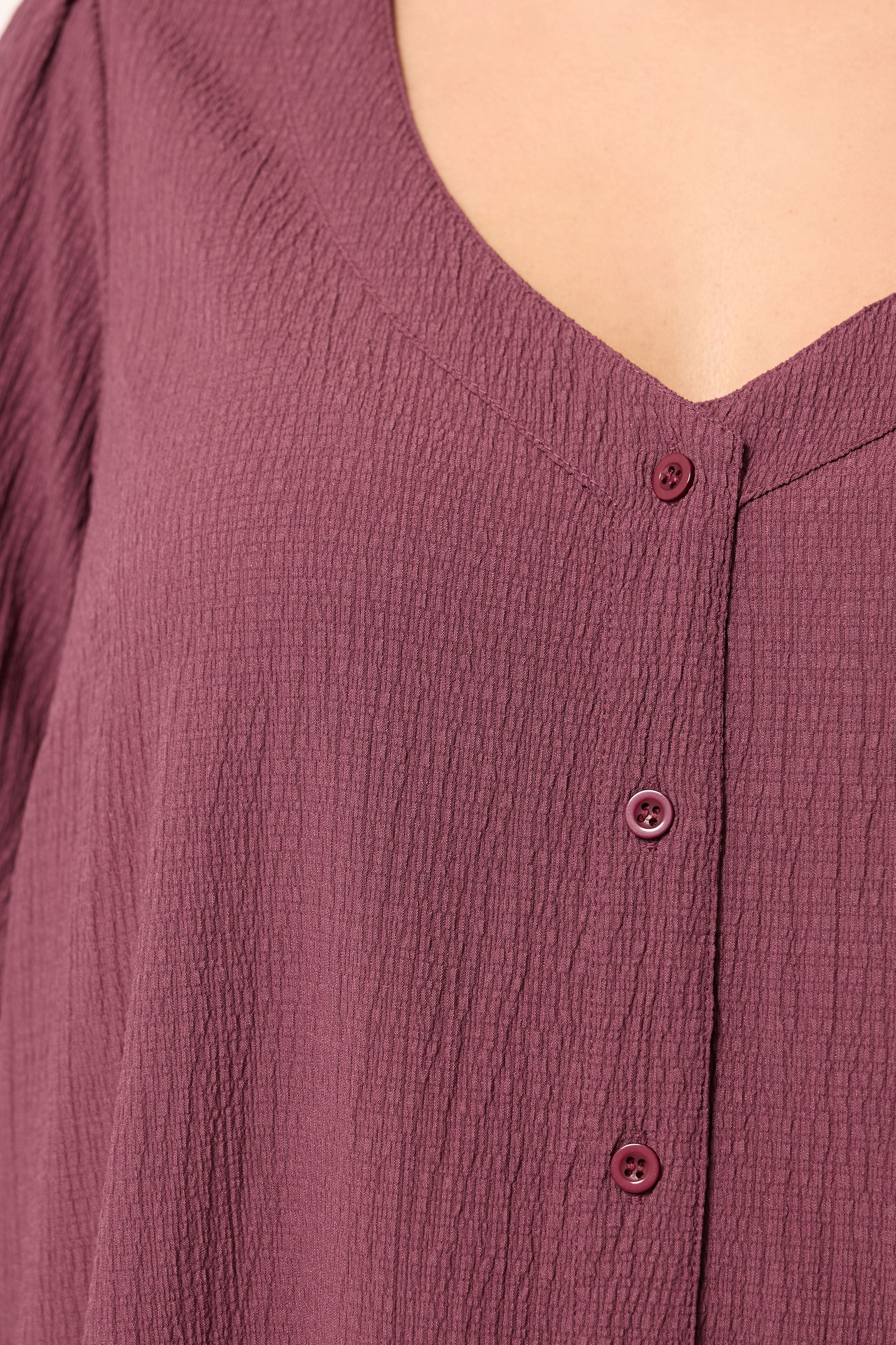 YOURS Plus Size Dusky Pink Textured Blouse | Yours Clothing 4