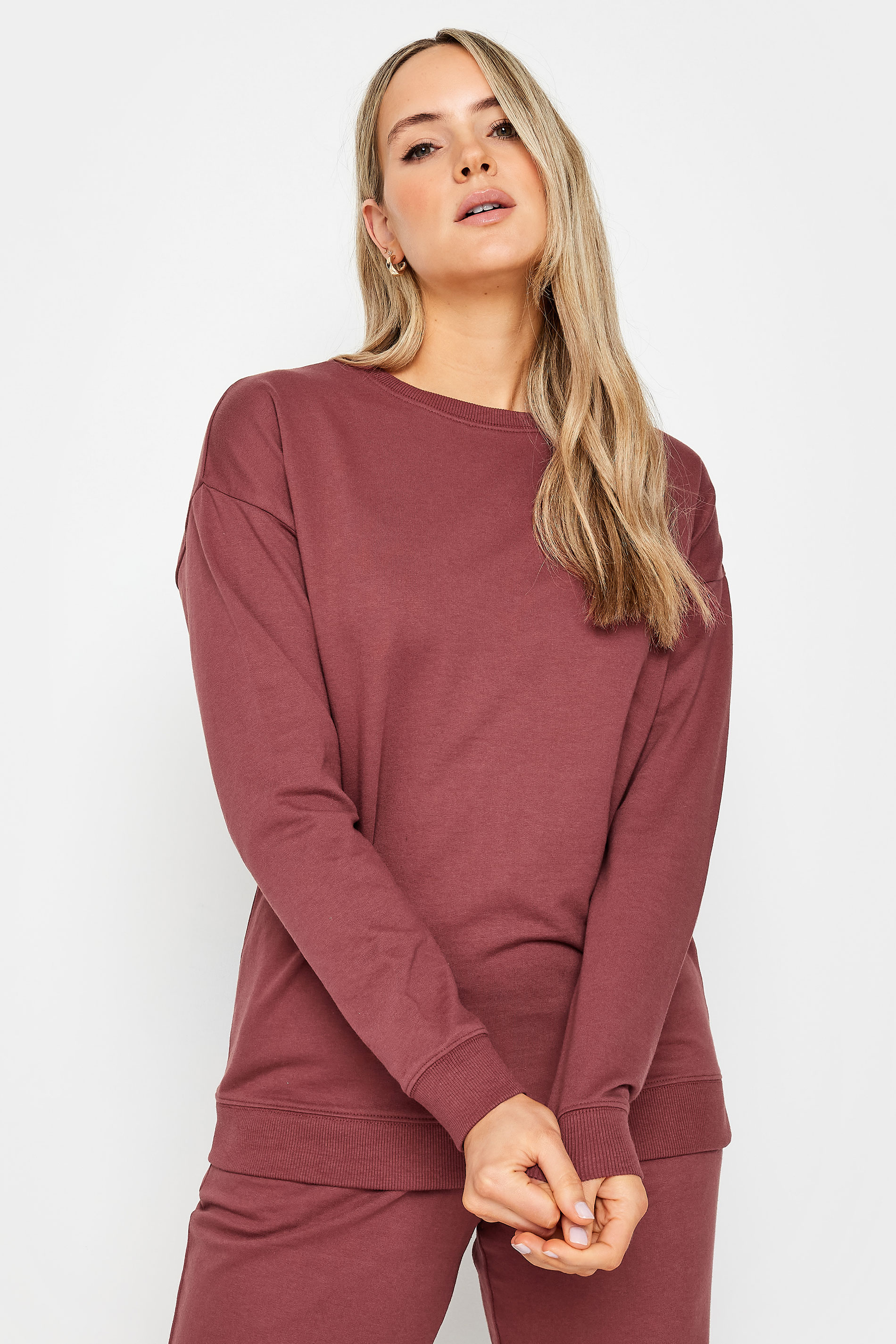 LTS Tall Women's Red Long Sleeve Sweatshirt | Long Tall Sally  1