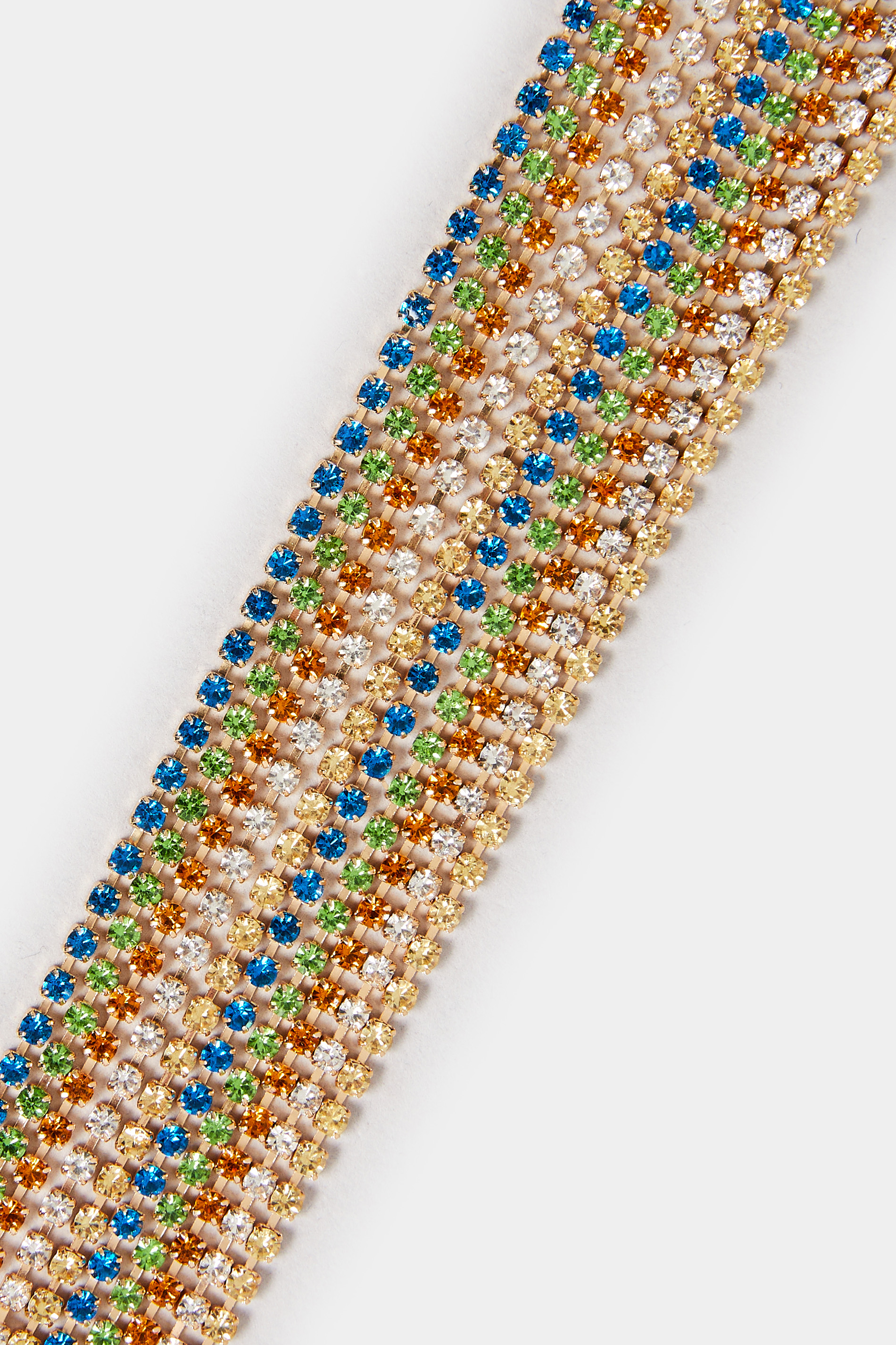Gold Tone Diamante Multi-Layer Chocker | Yours Clothing 3