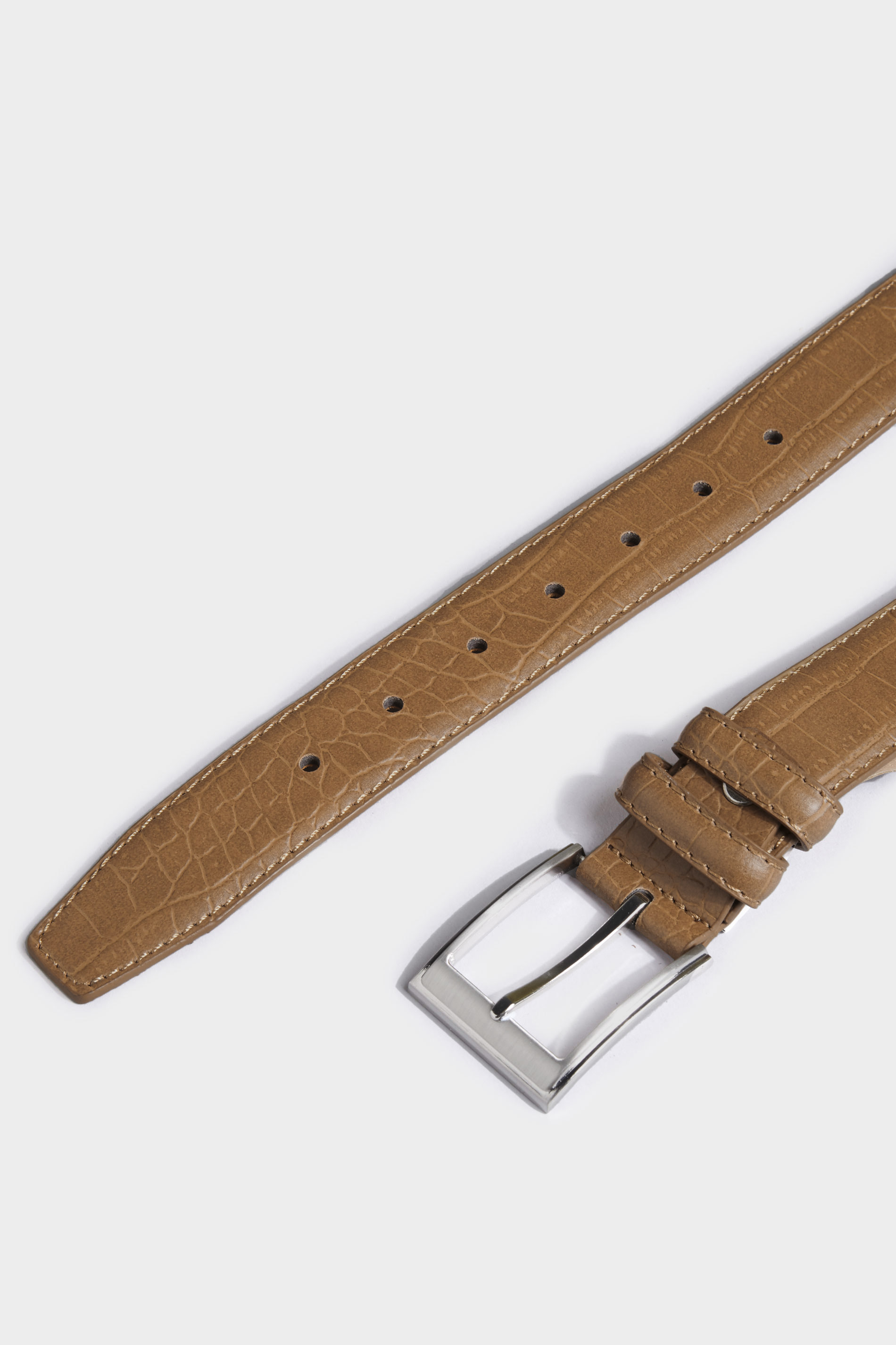 BadRhino Tan Brown Textured Bonded Leather Belt 3