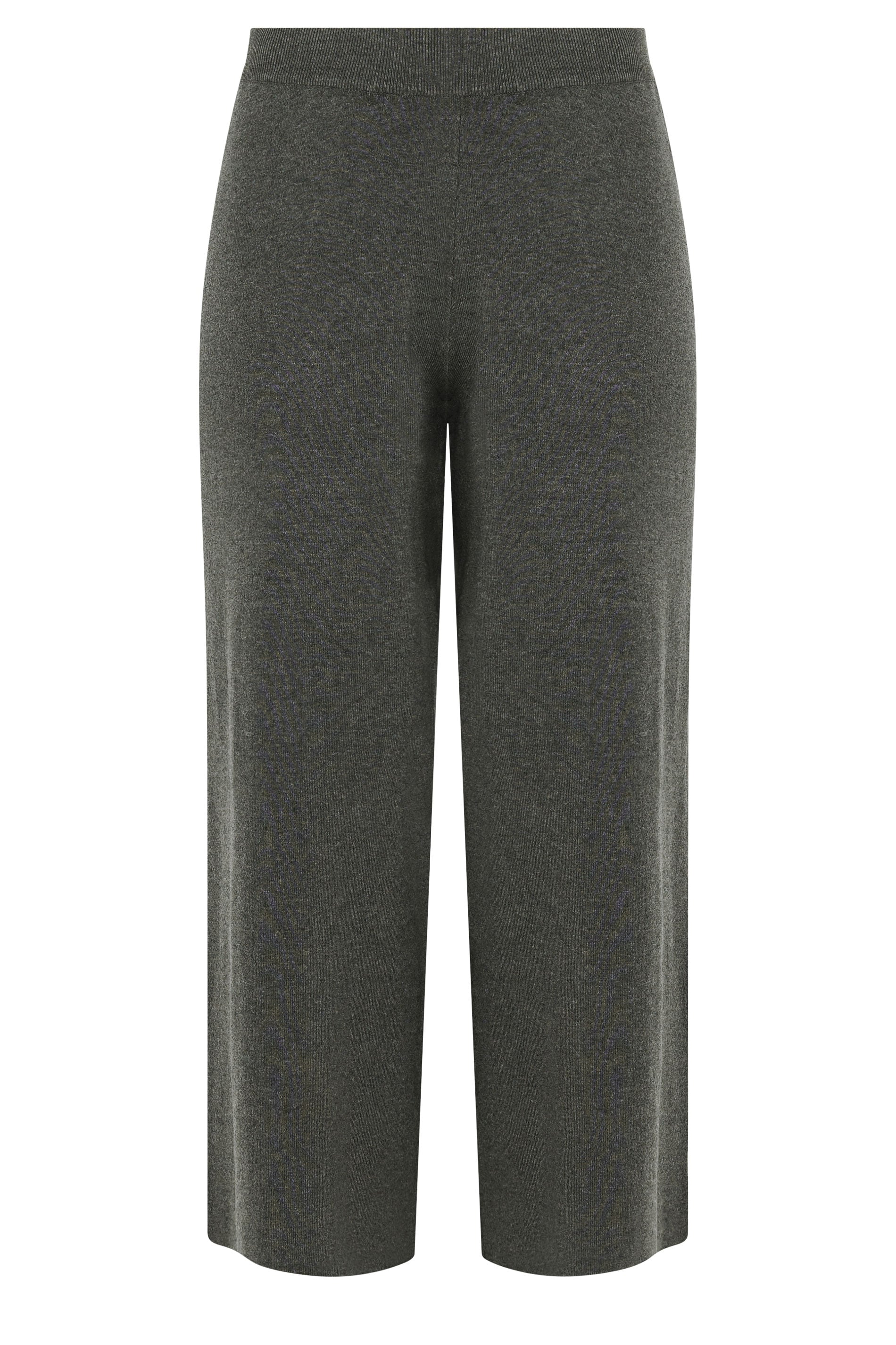 LIMITED COLLECTION Plus Size Grey Knitted Trousers | Yours Clothing 6