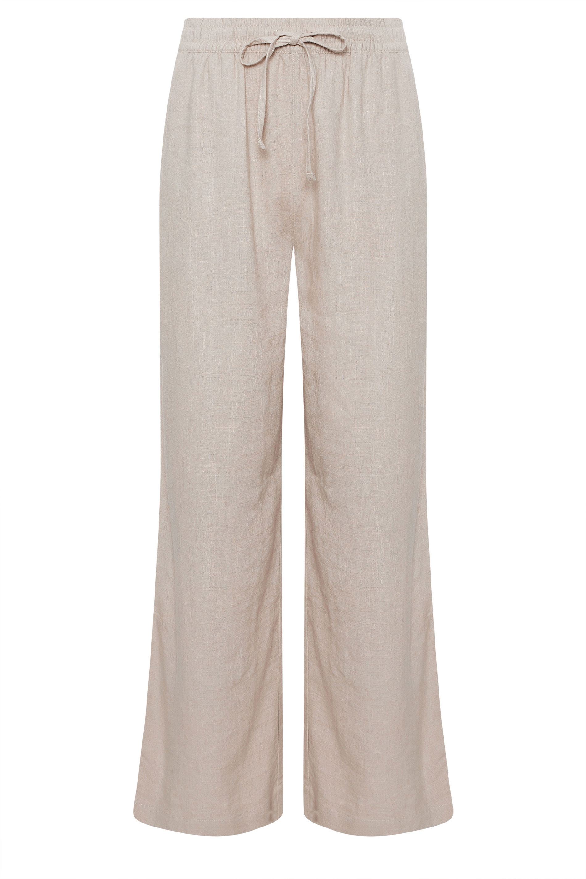 M&Co Natural Brown Wide Leg Linen Trousers | M&Co 6