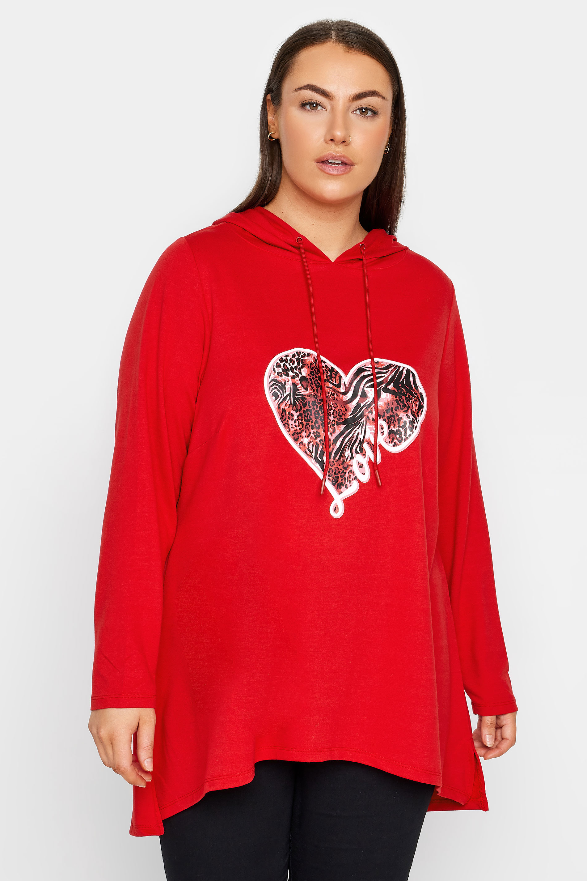Ave Leisure Red Heart Love Hoodie 1