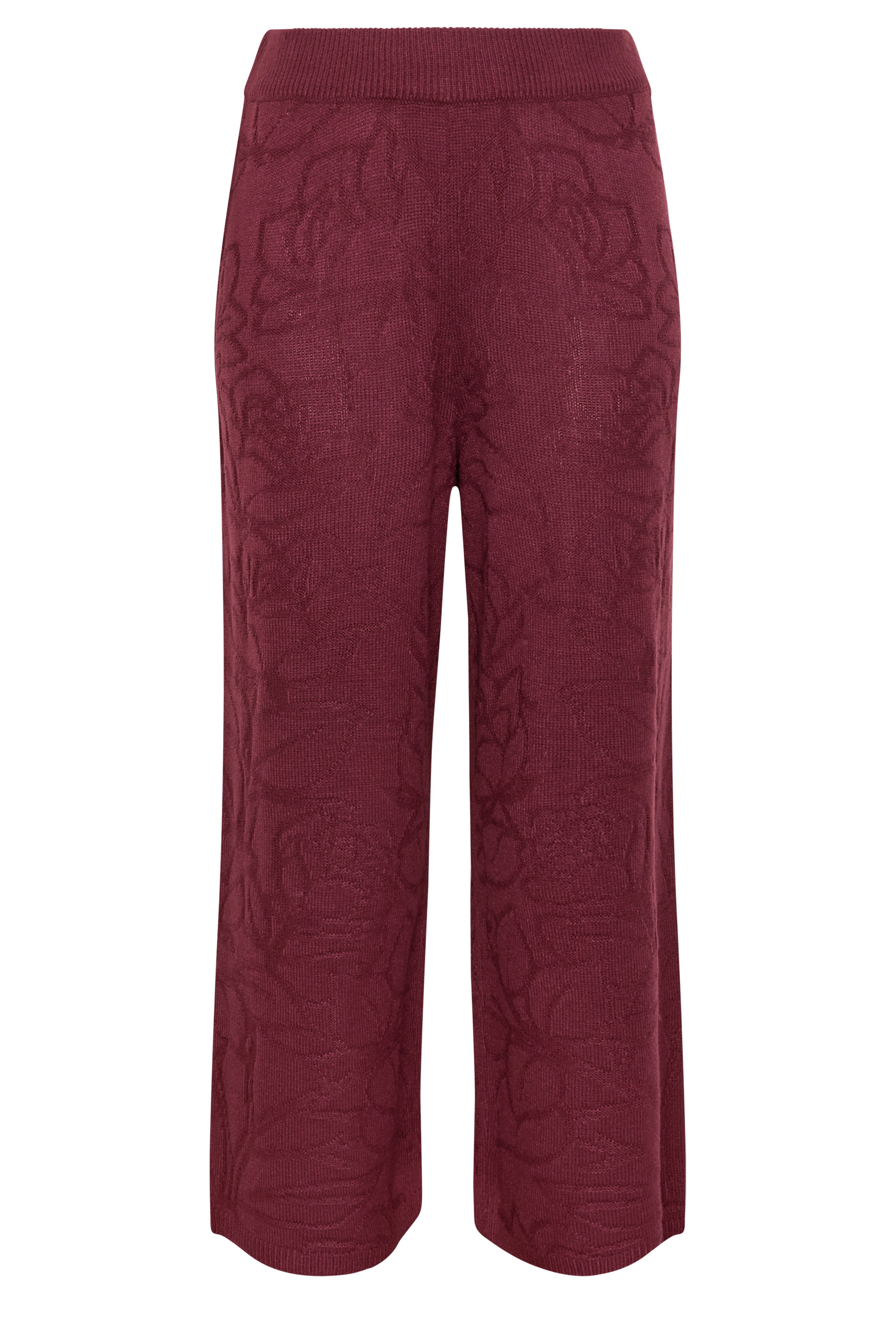 LIMITED COLLECTION Plus Size Red Rose Jacquard Trouser 5