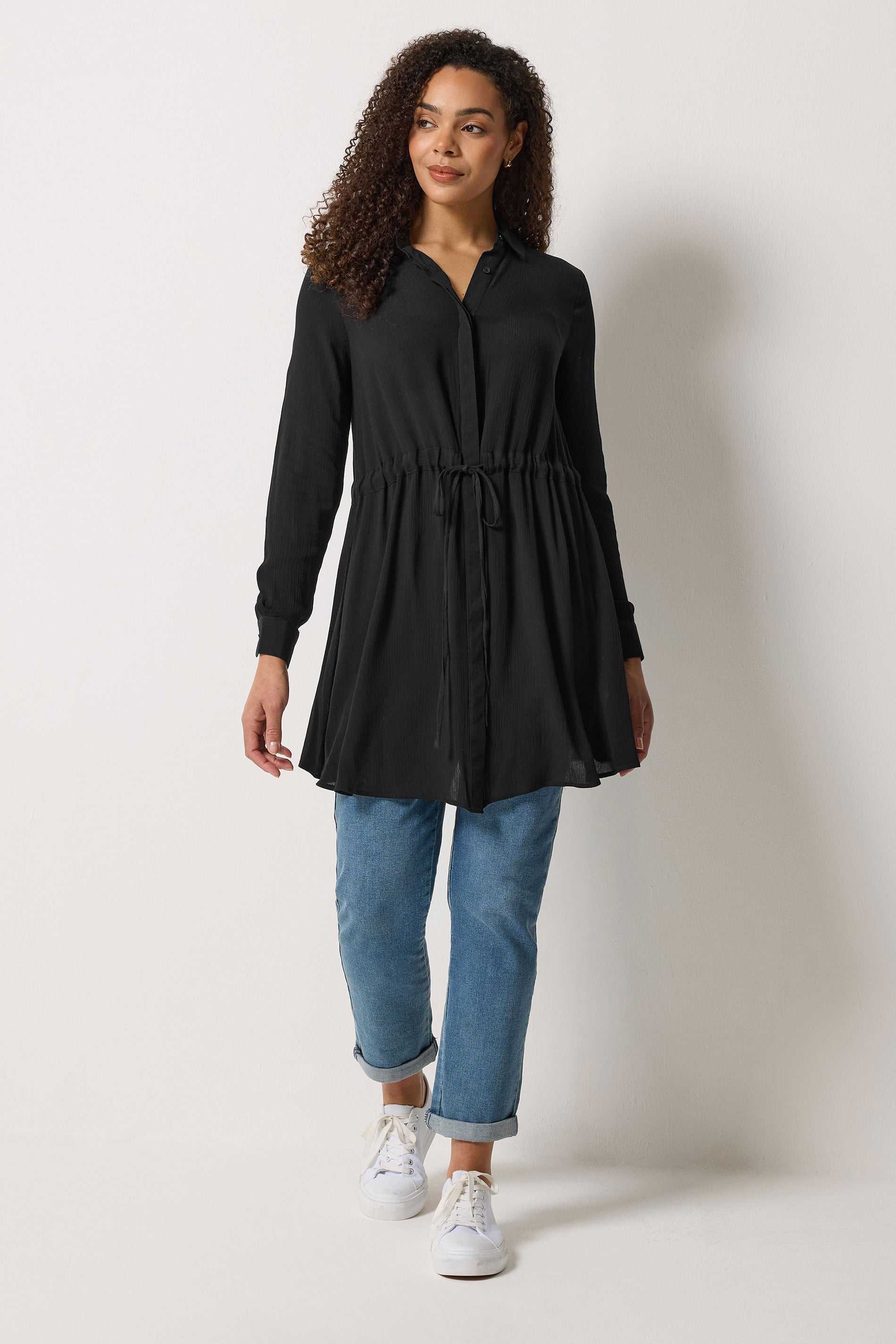 M&Co Black Tunic Shirt Dress | M&Co 1