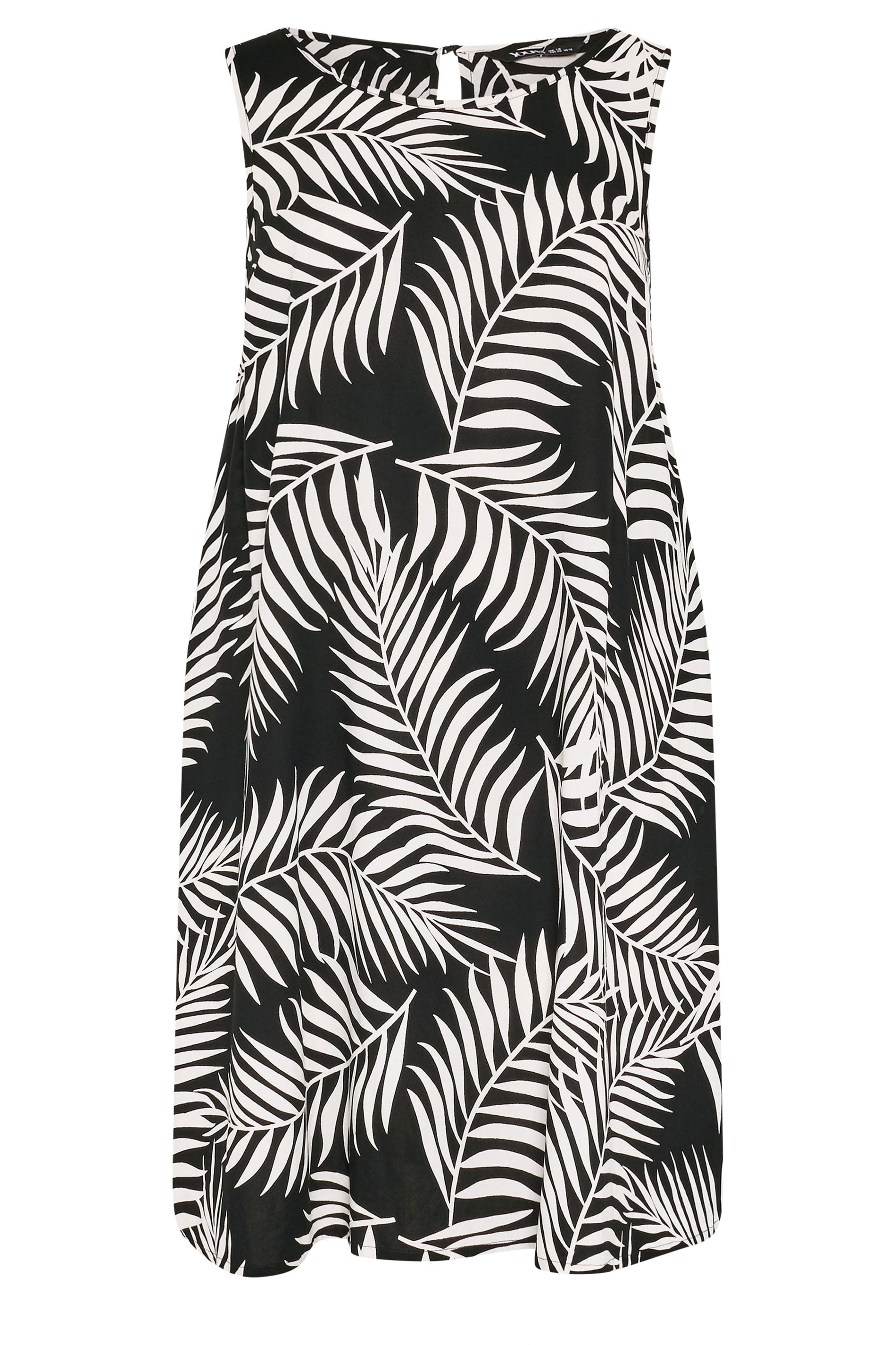 YOURS Curve Plus Size Leaf Swing Pocket Dress | Yours Clothing 5