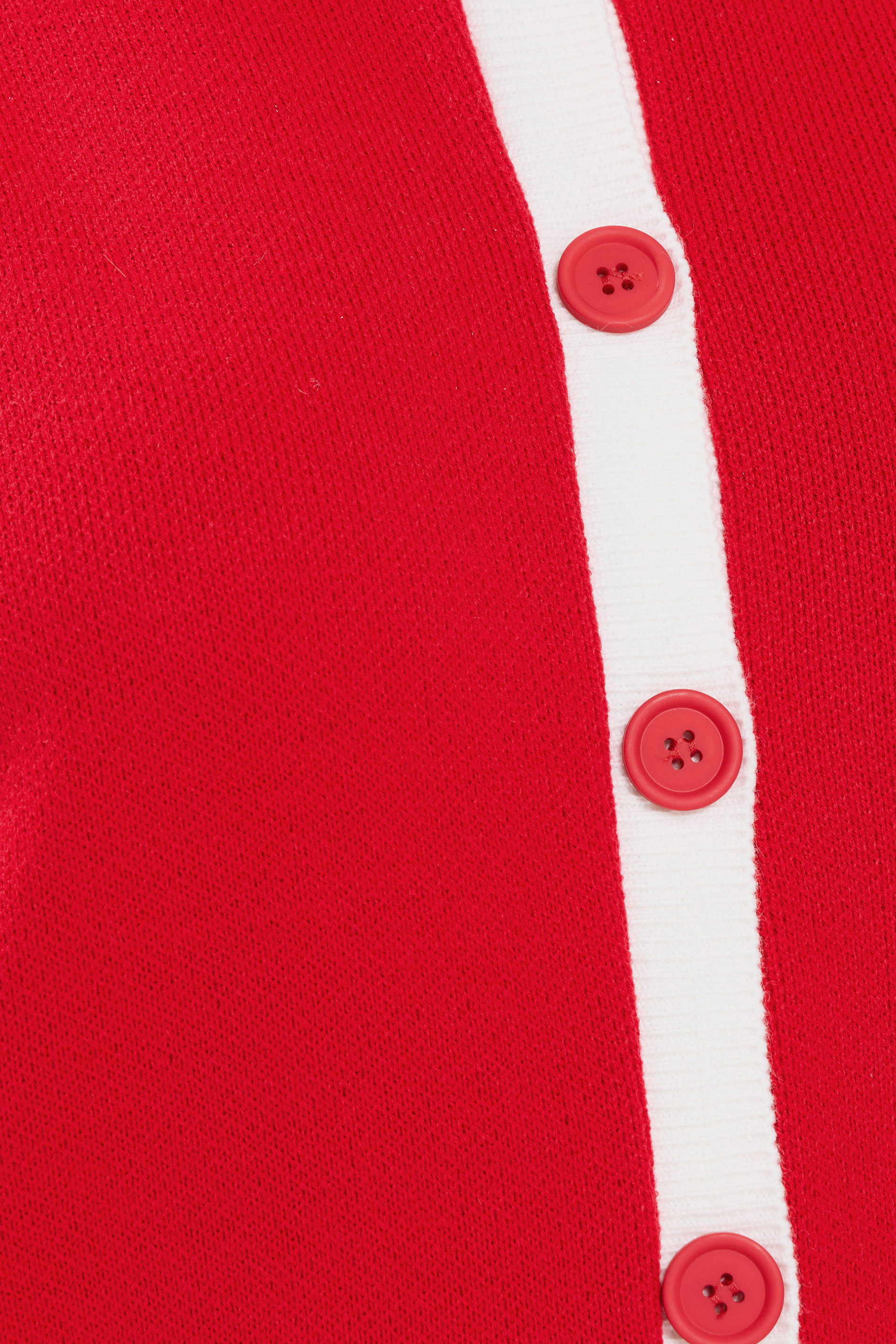 YOURS Plus Size Red Contrast Knitted Cardigan | Yours Clothing 4