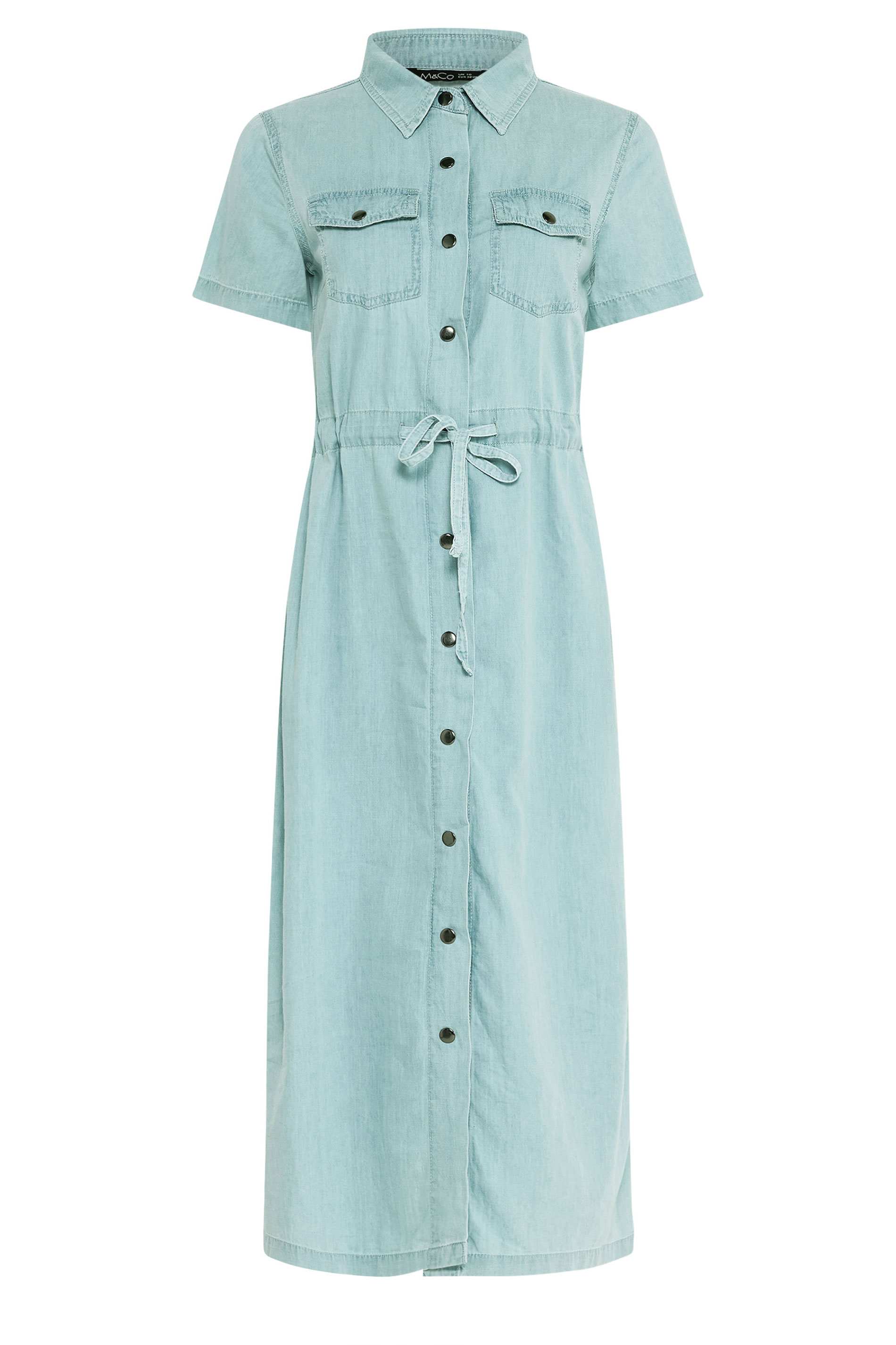 M&Co Blue Denim Midi Shirt Dress | M&Co 6