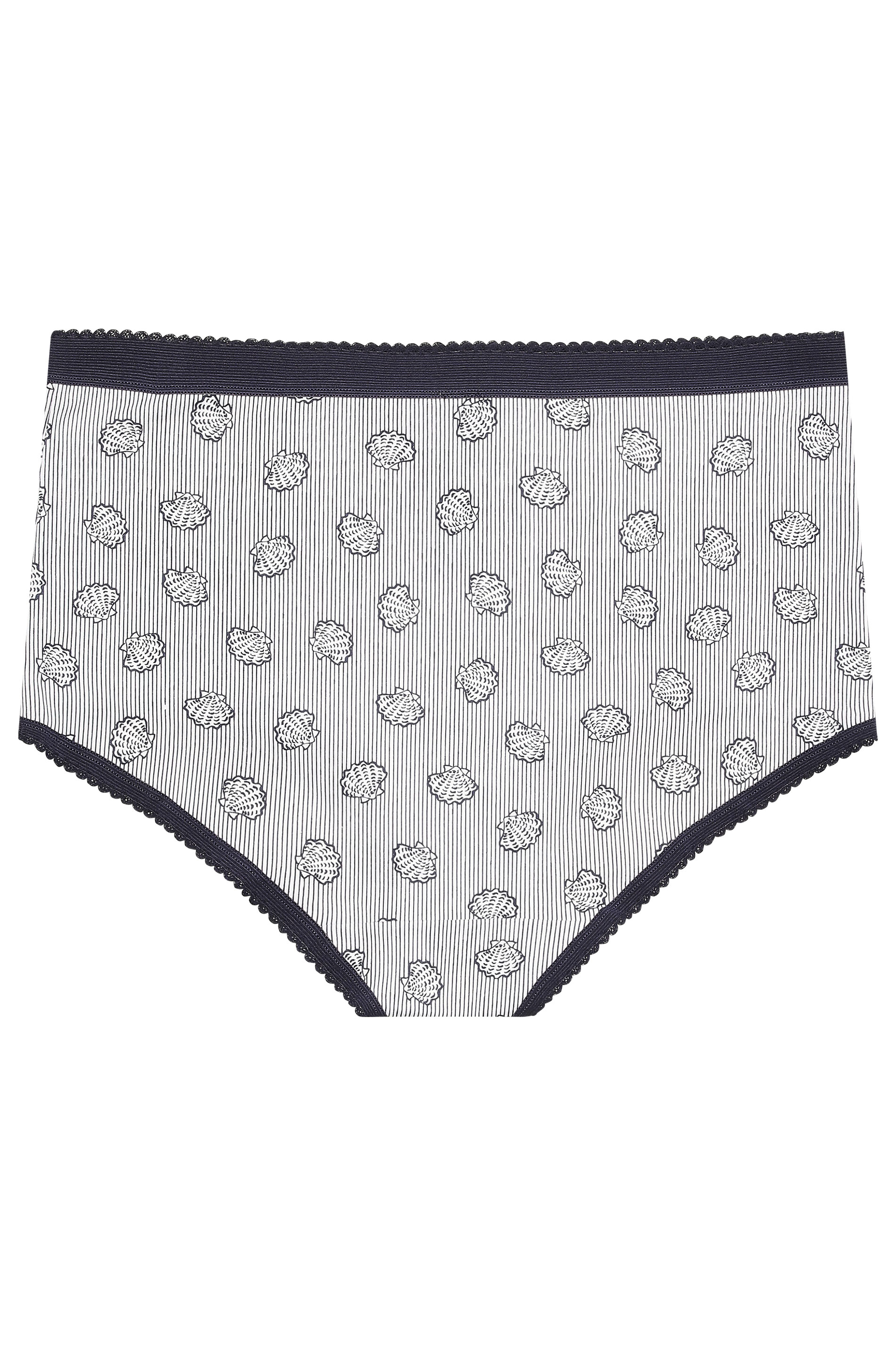 YOURSET 5 PACK Plus Size Blue Seaside Full Briefs | Yours Clothing 7