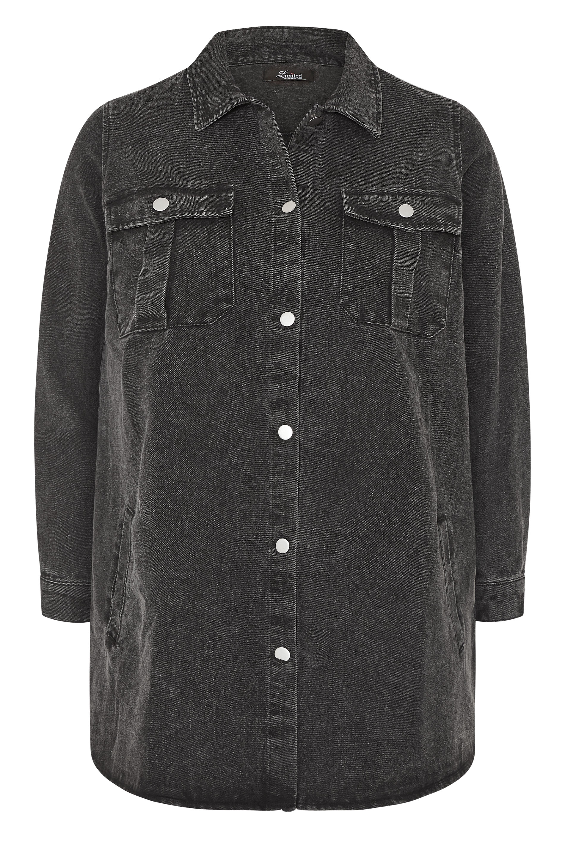 black denim shacket