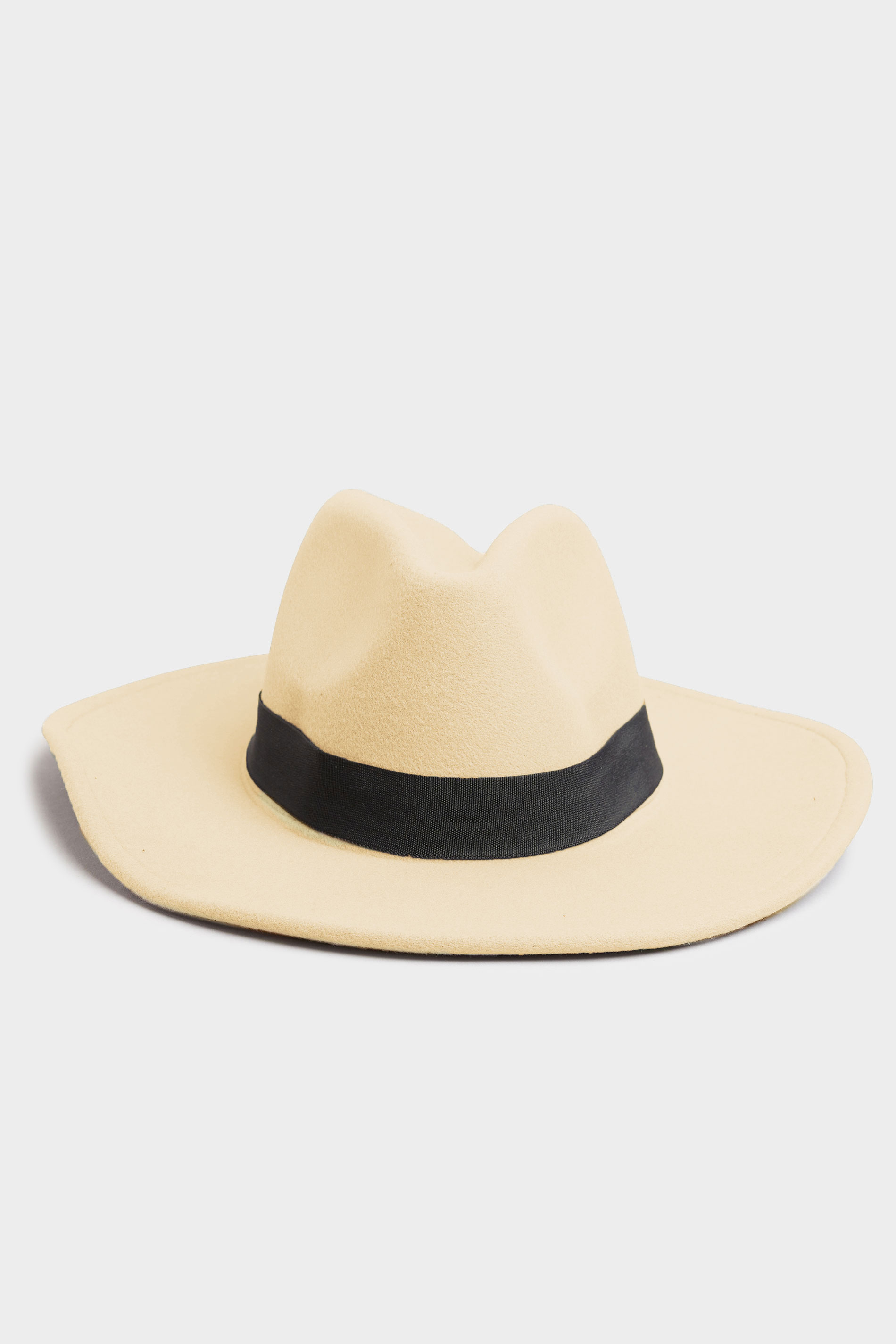 Cream Fedora Hat 1