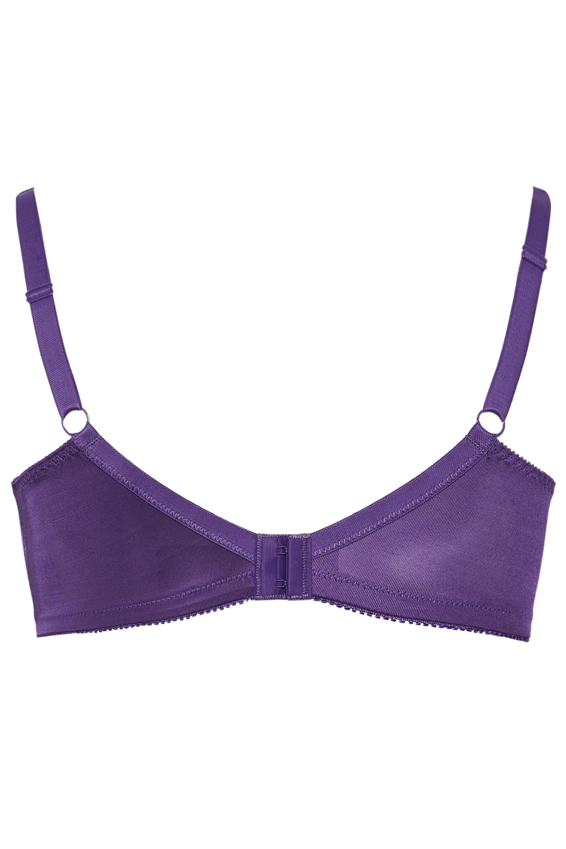 Lightly Padded Non-Wired Full Cup Push-Up Bra In Purple – Flairlingerie