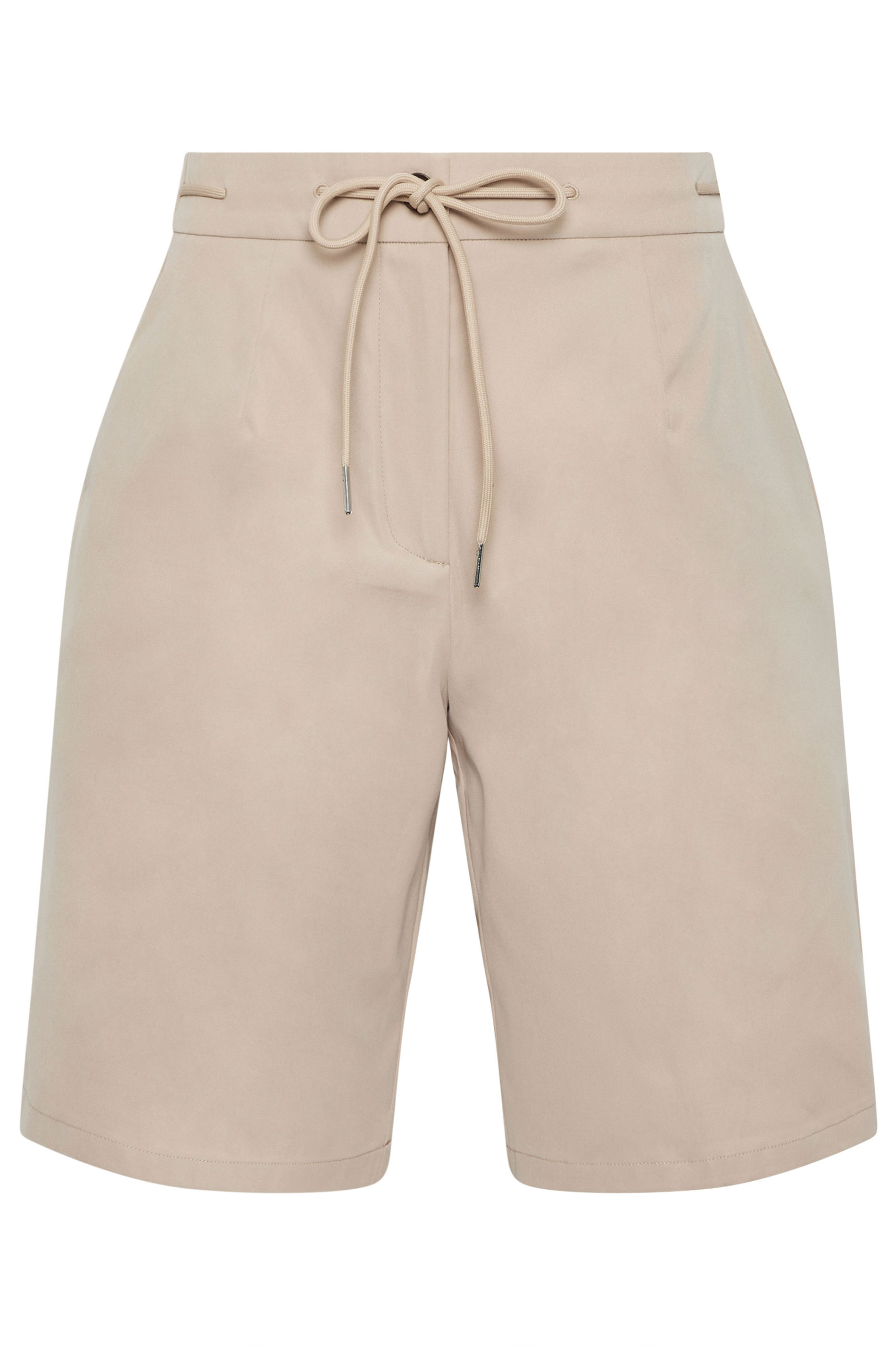 PixieGirl Petite Women's Natural Brown Drawstring Jorts | PixieGirl 6