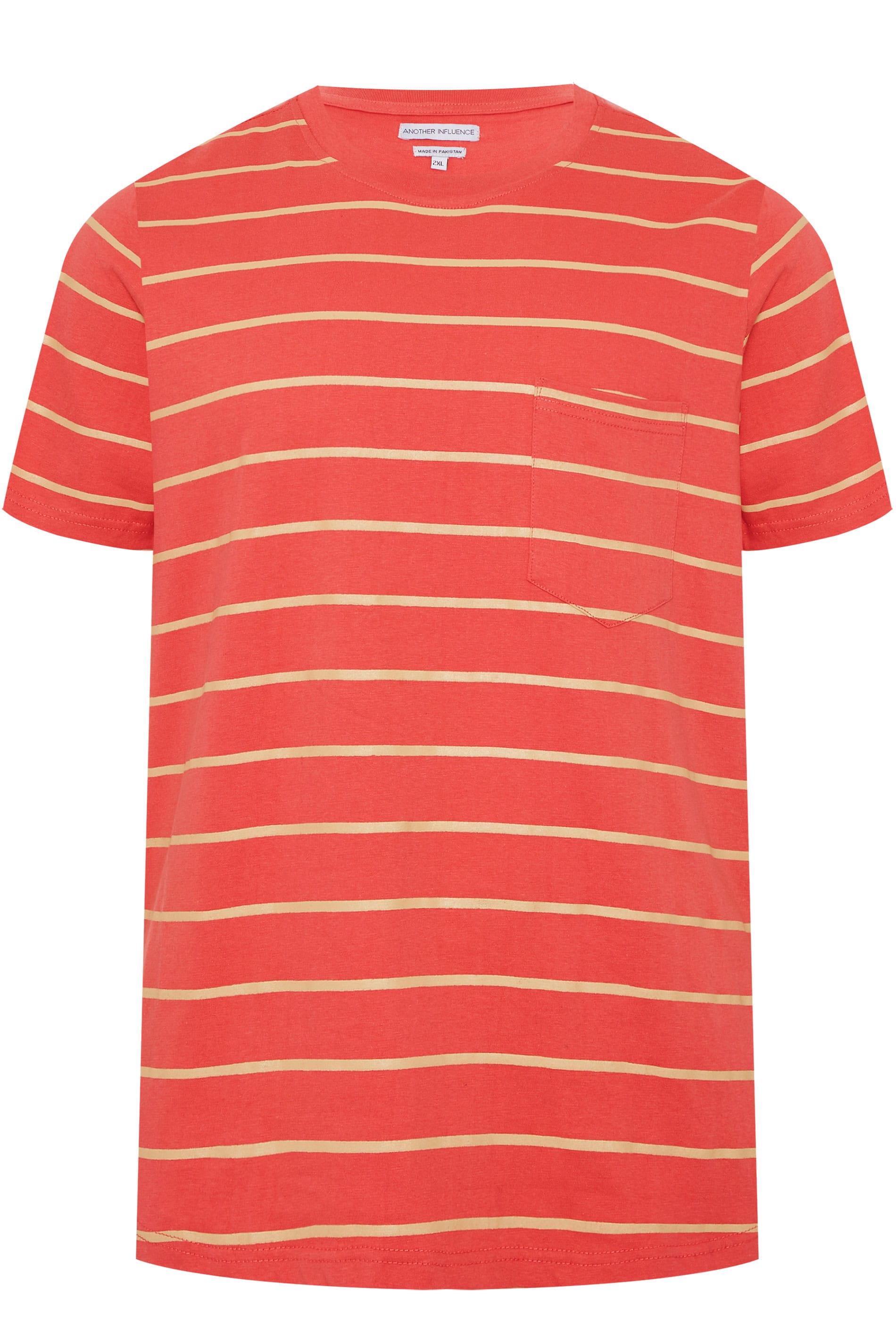 orange striped t shirt