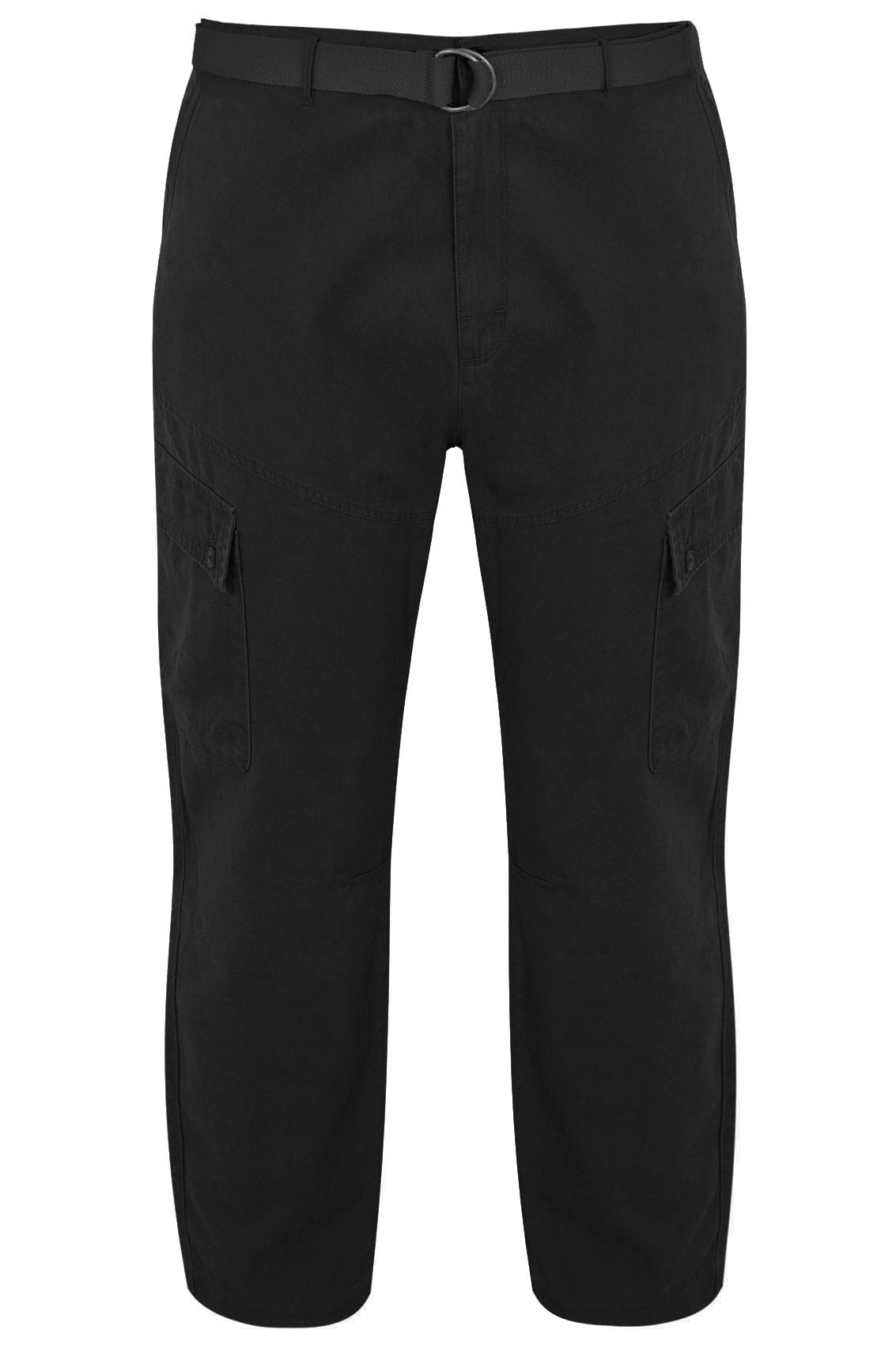 BadRhino Black Cargo Trousers With Utility Pockets & Canvas Belt_a7dd.jpg