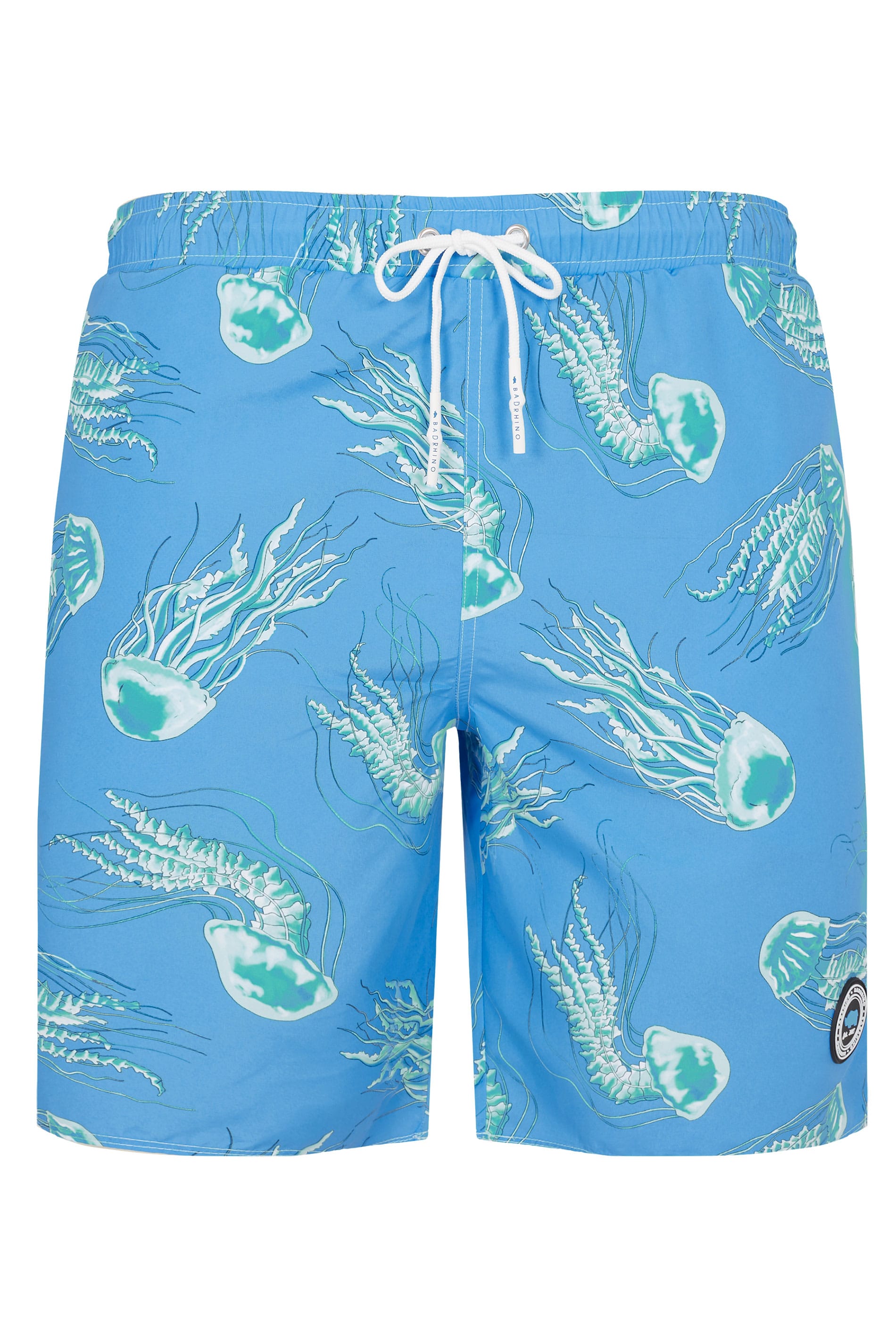 BadRhino Blue Jellyfish Swim Shorts | Big Sizes M to 8XL | BadRhino