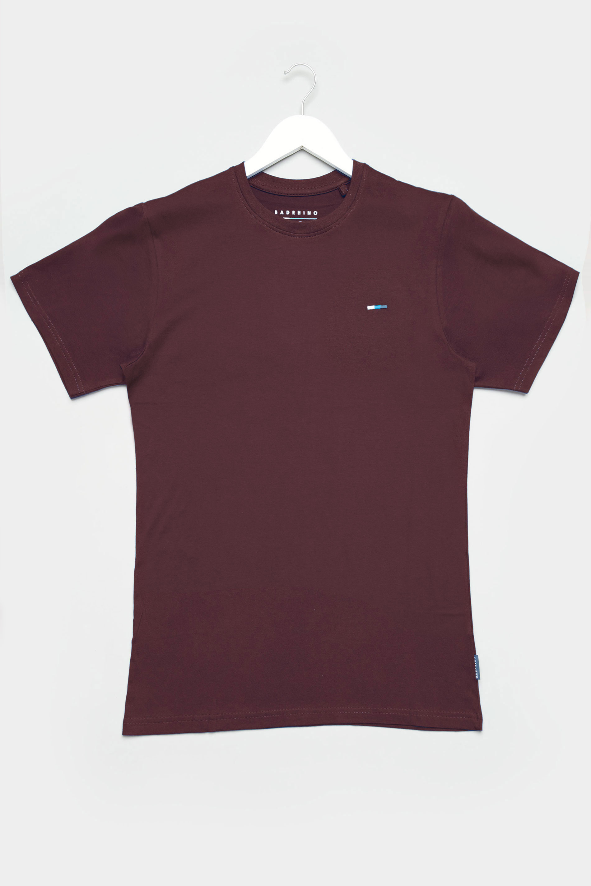 Badrhino Burgundy Plain T Shirt Badrhino 9344