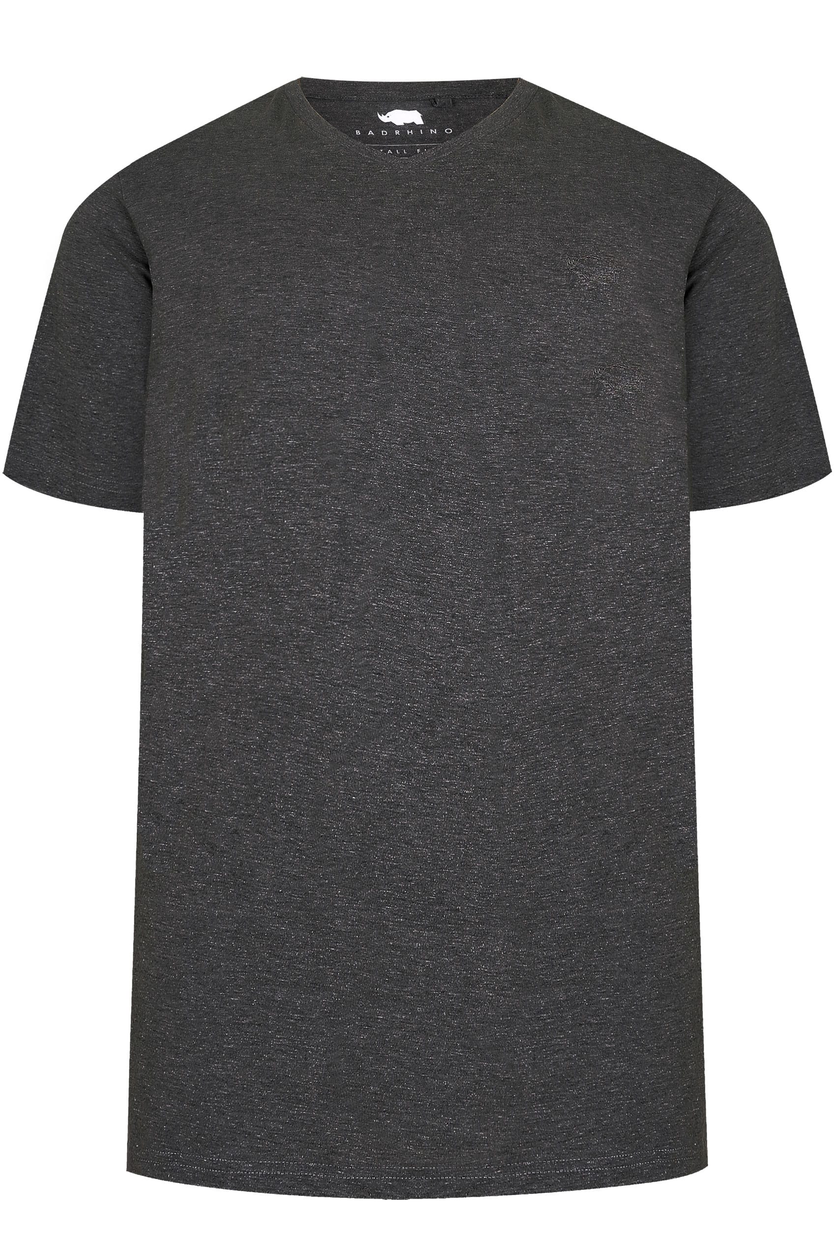 Download BadRhino Charcoal Grey V-Neck Basic T-Shirt