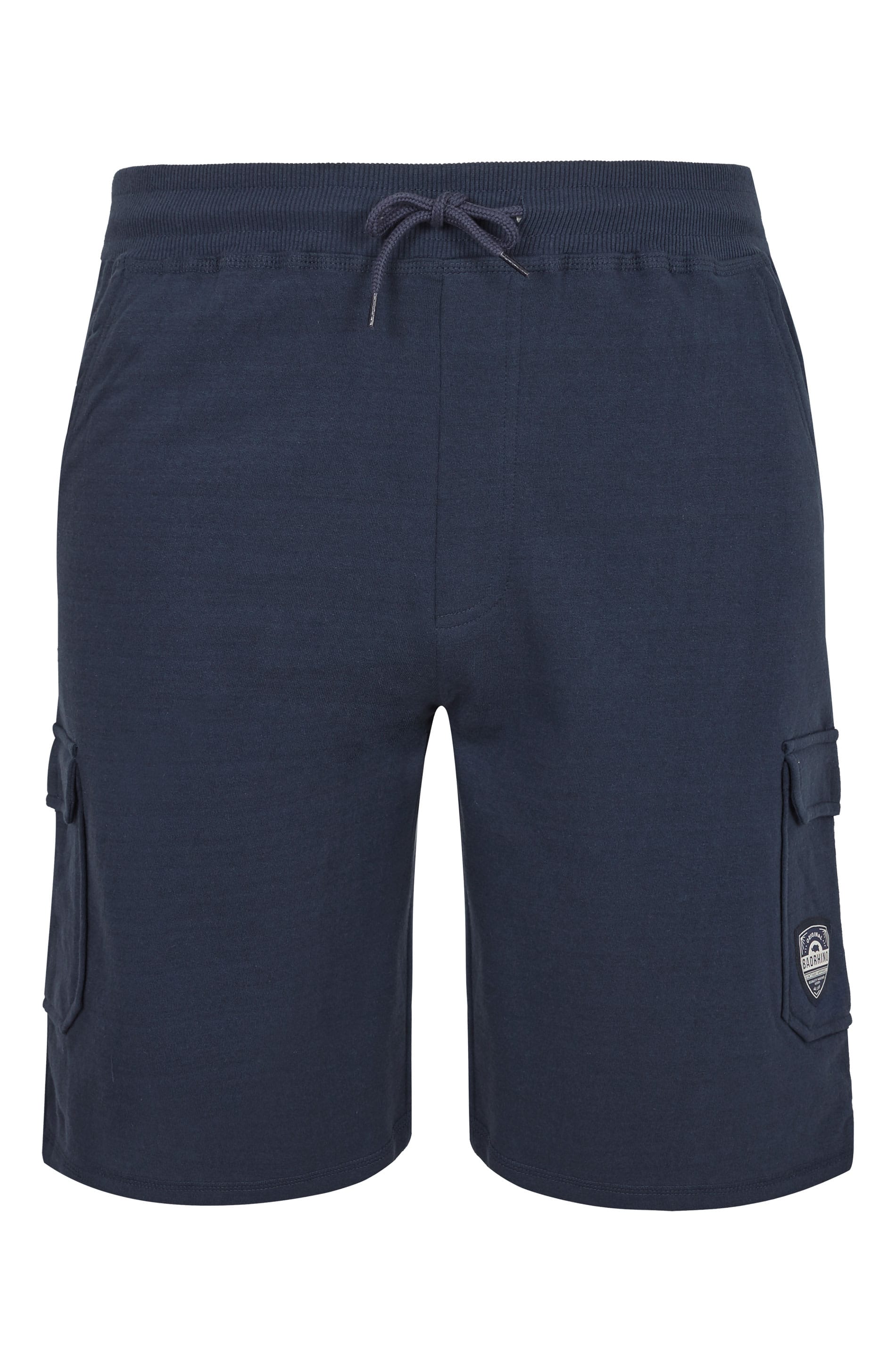 BadRhino Navy Cargo Jersey Shorts | Big Sizes M to 8XL | BadRhino ...