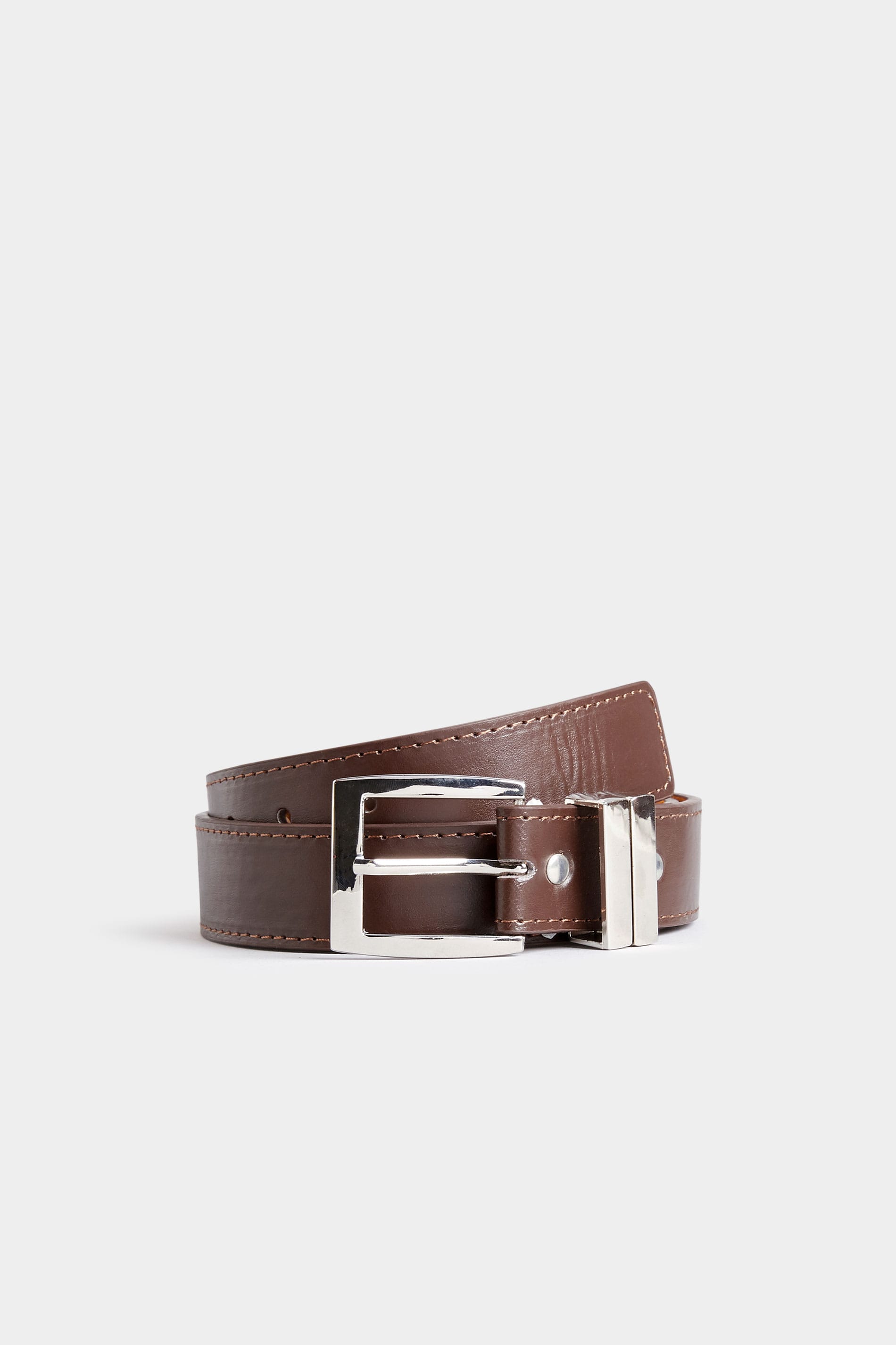BadRhino Plain Brown Bonded Leather Belt 1
