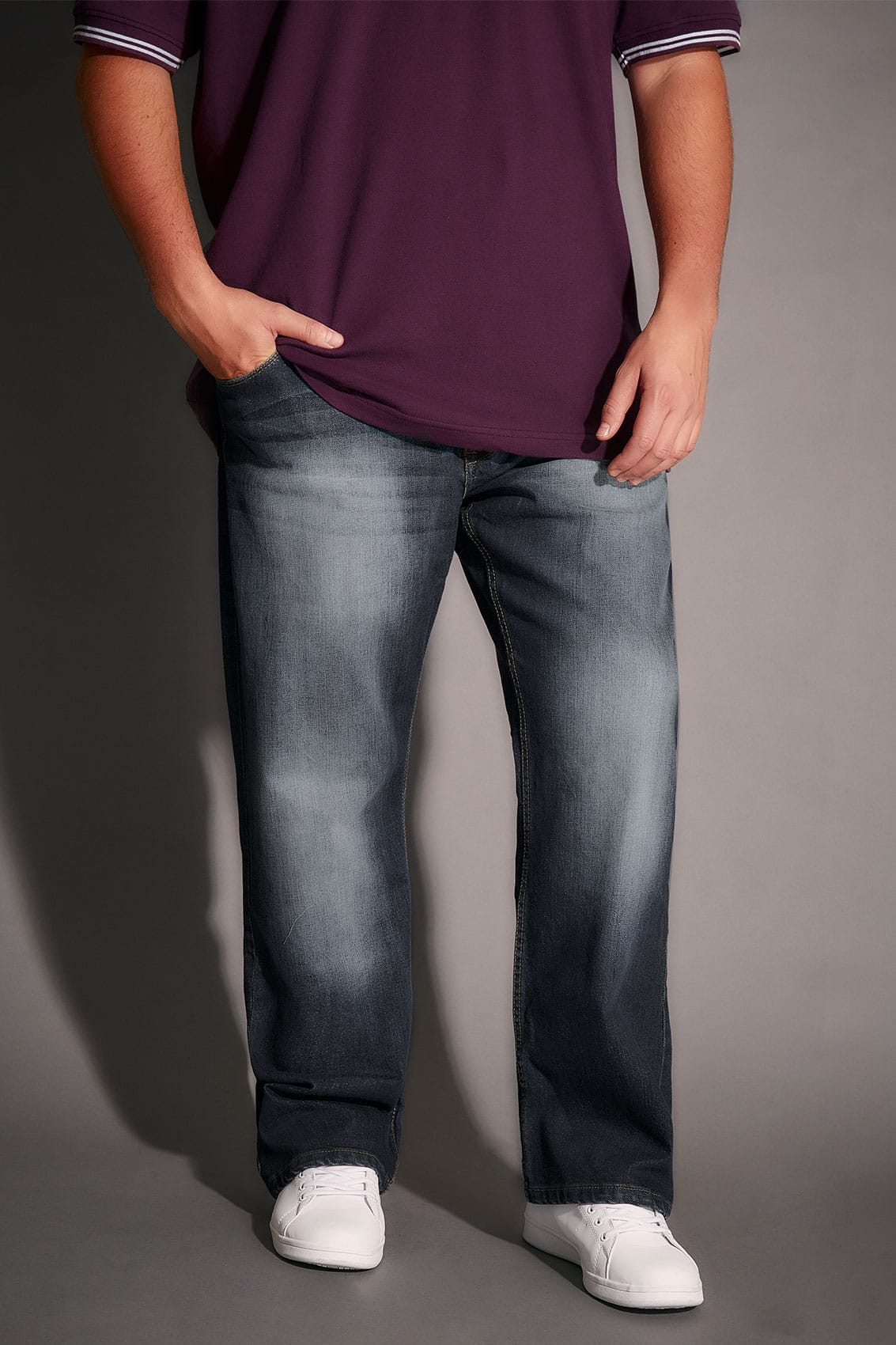 straight leg stretch jeans