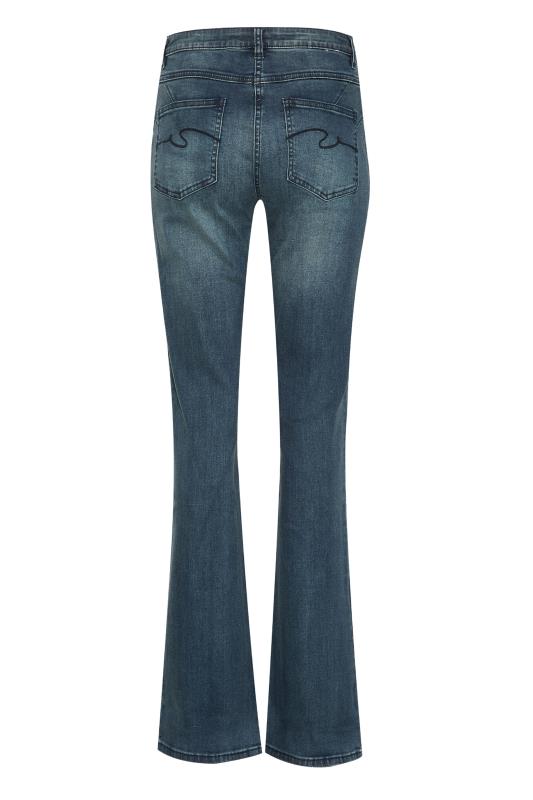 Tall Blue Washed Shaper Bootcut Jeans 2