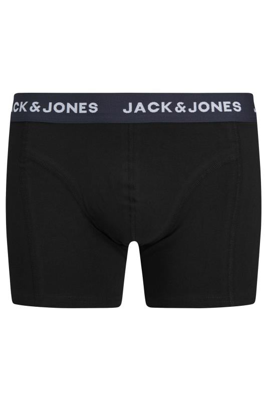 JACK & JONES Big & Tall 5 PACK Black 'Oliver' Trunks | BadRhino 7